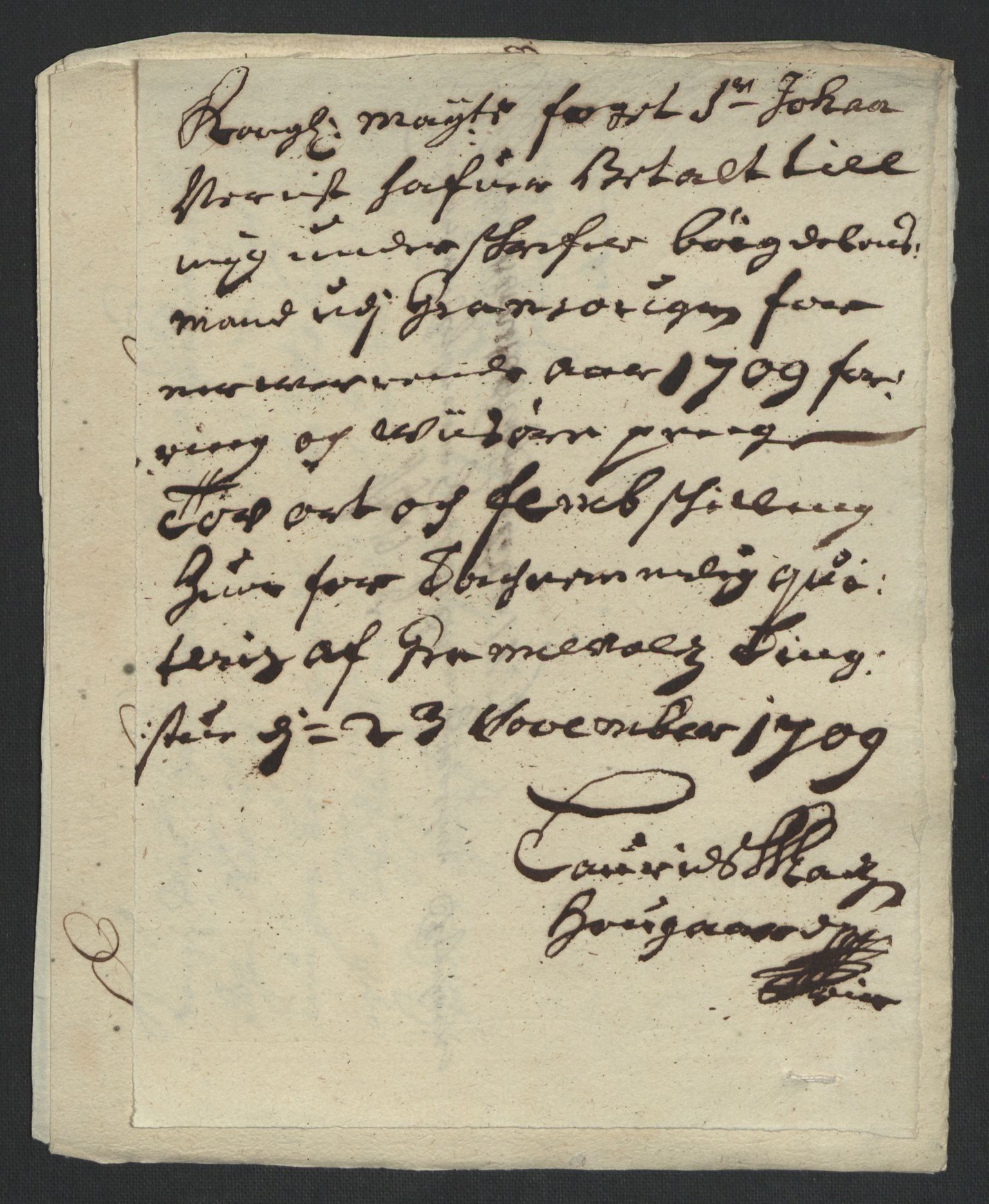 Rentekammeret inntil 1814, Reviderte regnskaper, Fogderegnskap, RA/EA-4092/R18/L1306: Fogderegnskap Hadeland, Toten og Valdres, 1709, p. 312