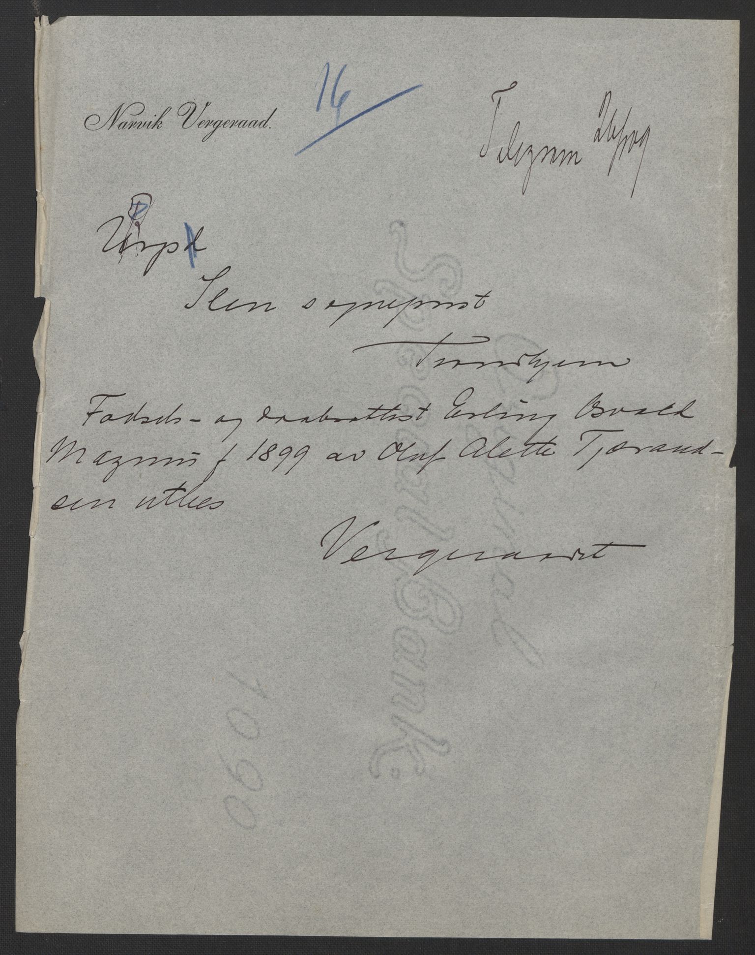 Falstad skolehjem, RA/S-1676/E/Eb/L0009: Elevmapper løpenr. 189-209, 1909-1916, p. 57