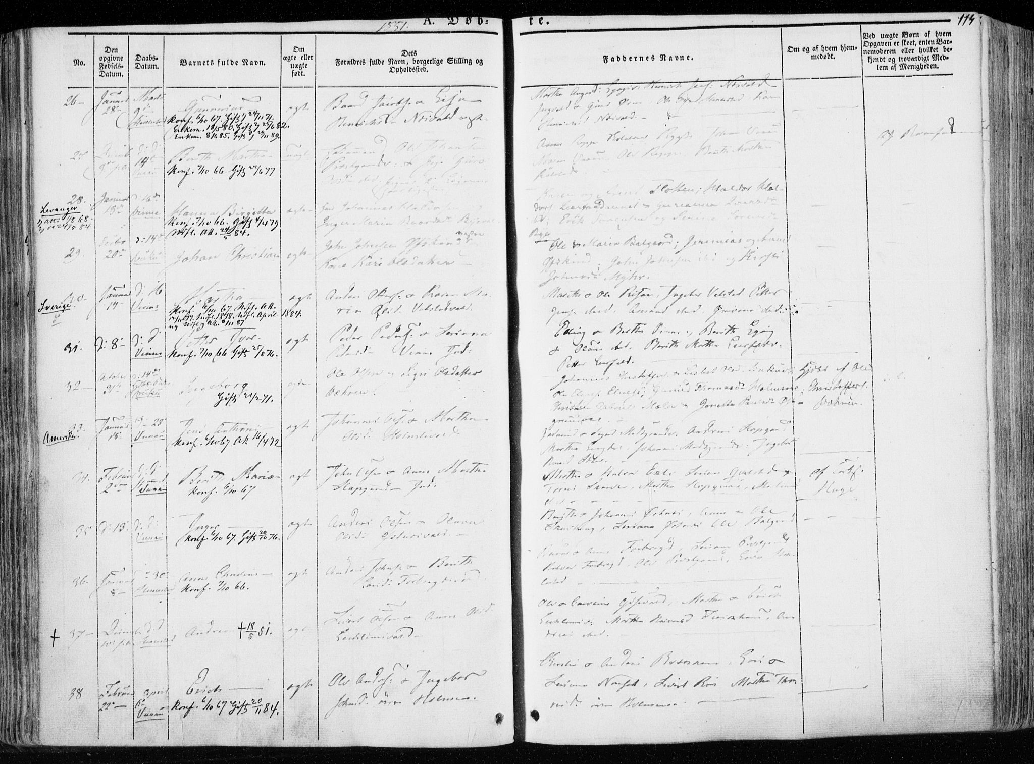 Ministerialprotokoller, klokkerbøker og fødselsregistre - Nord-Trøndelag, AV/SAT-A-1458/723/L0239: Parish register (official) no. 723A08, 1841-1851, p. 114