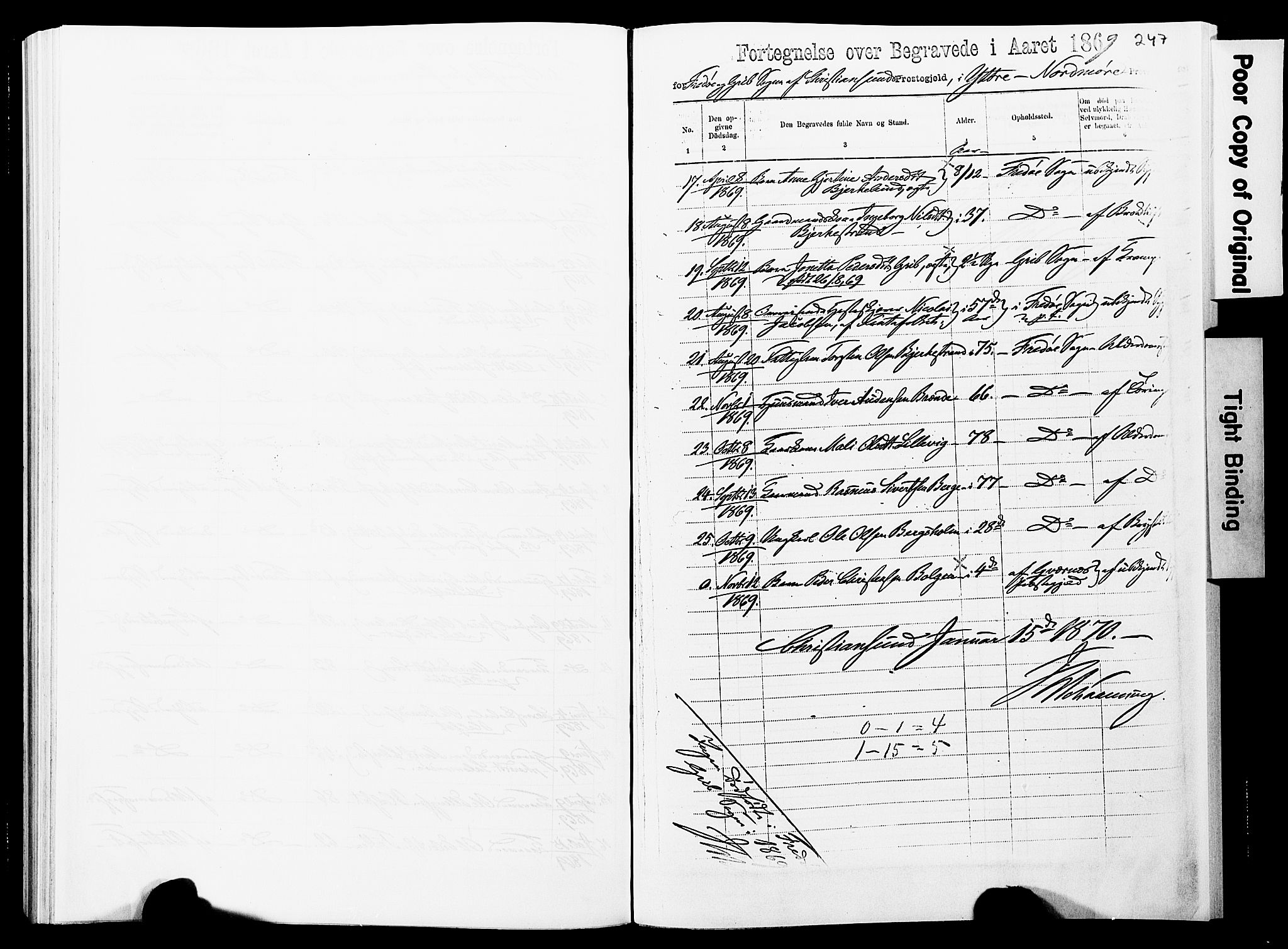 Ministerialprotokoller, klokkerbøker og fødselsregistre - Møre og Romsdal, AV/SAT-A-1454/572/L0857: Parish register (official) no. 572D01, 1866-1872, p. 247