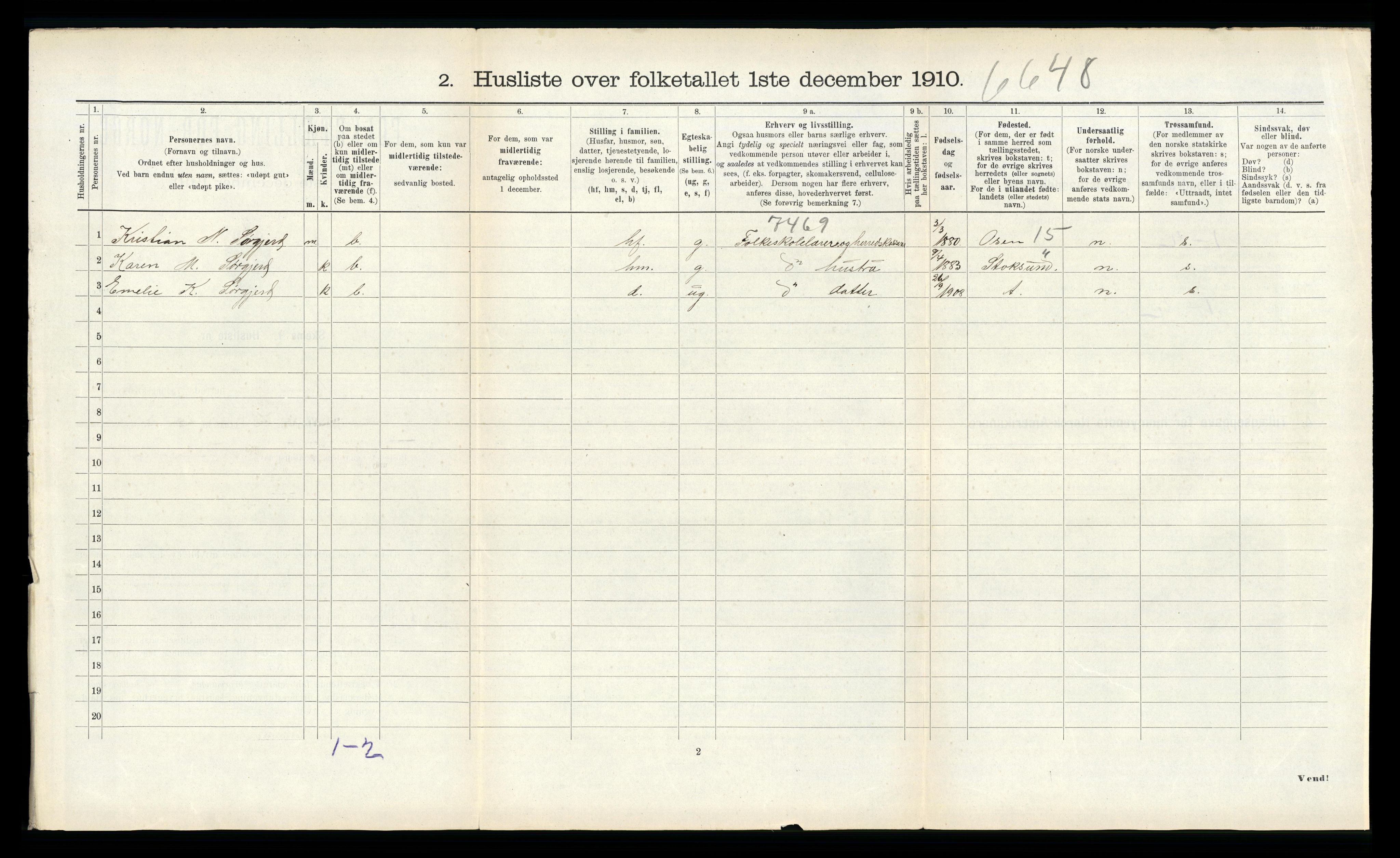 RA, 1910 census for Roan, 1910, p. 617