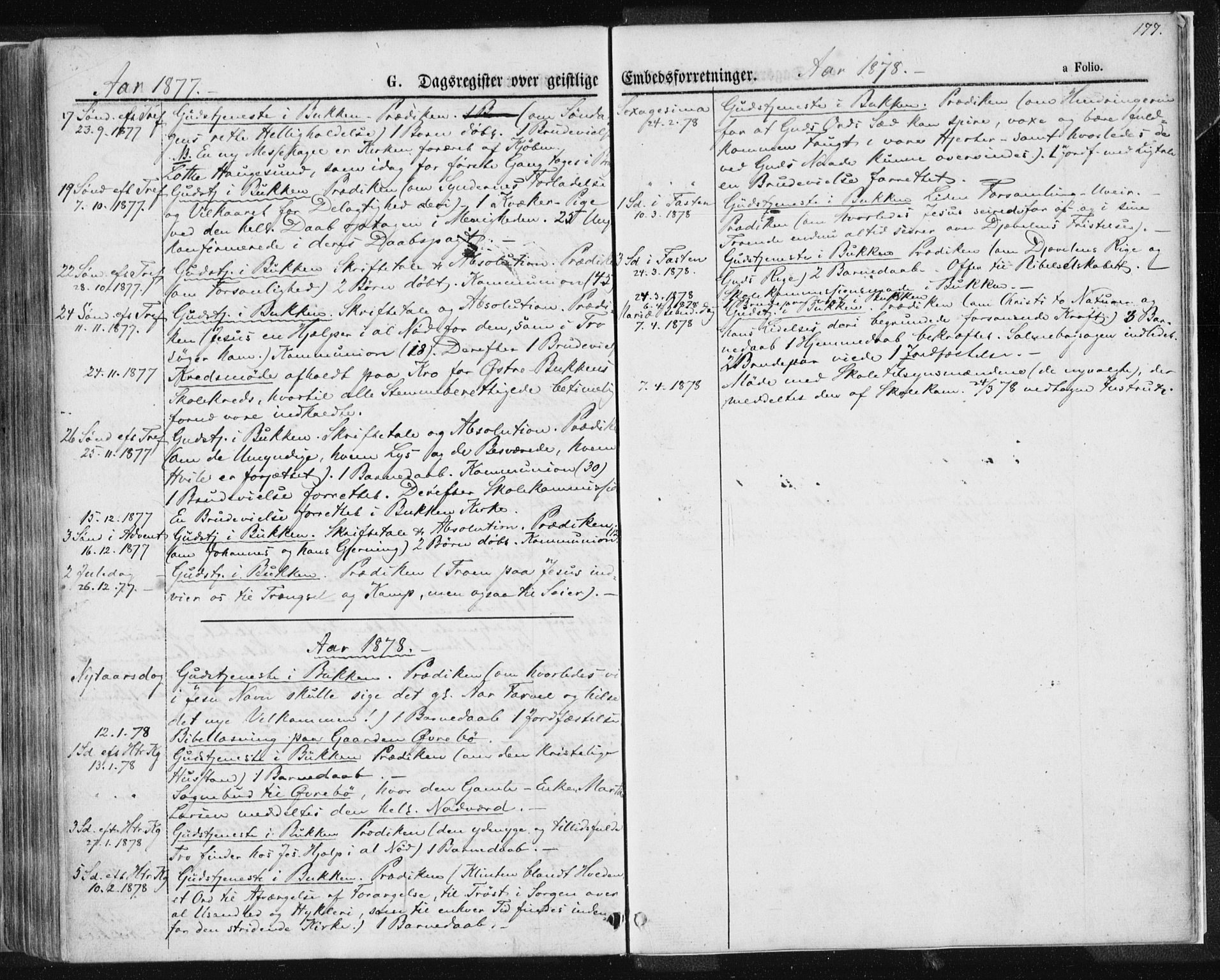 Tysvær sokneprestkontor, AV/SAST-A -101864/H/Ha/Haa/L0004: Parish register (official) no. A 4, 1857-1878, p. 177