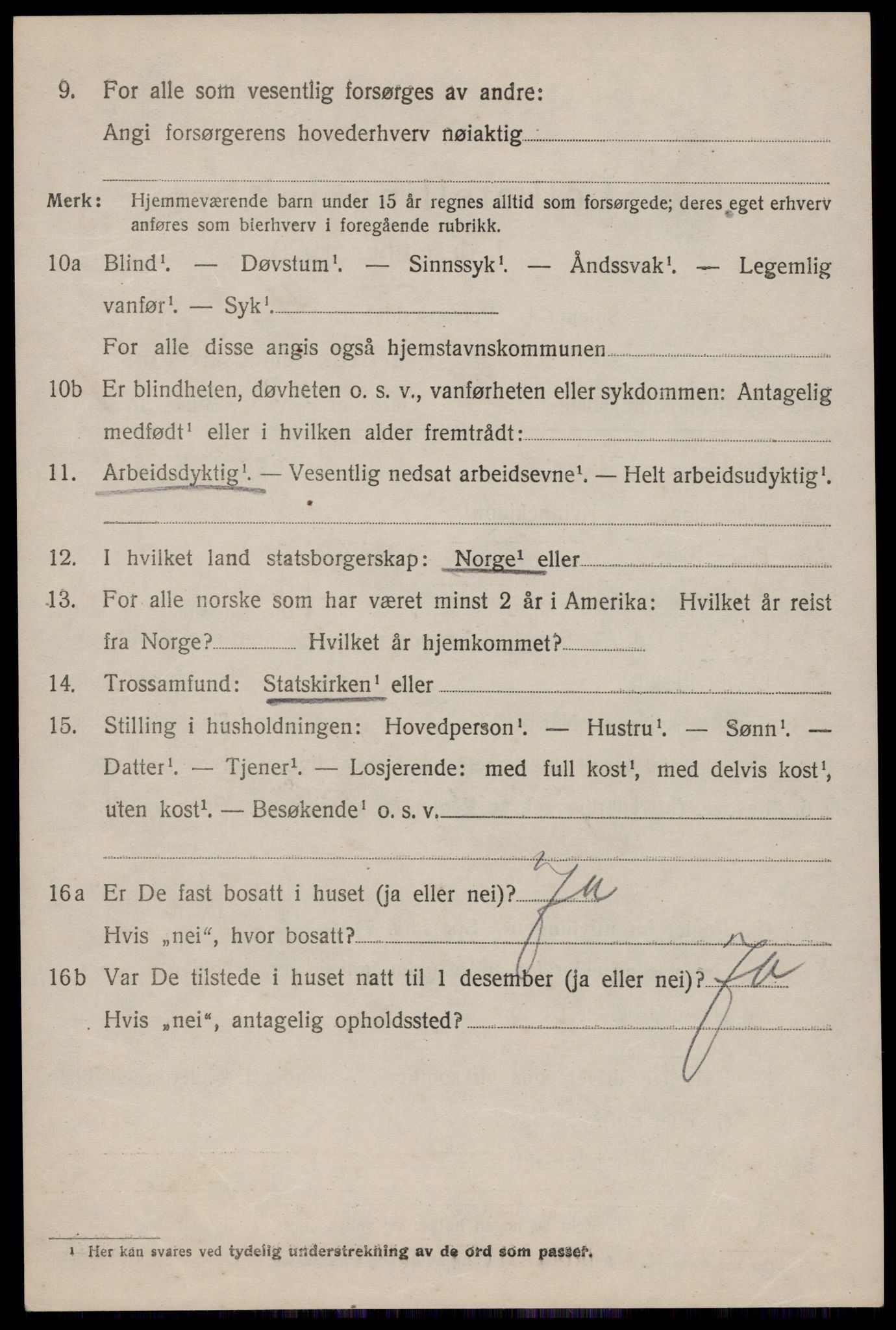 SAKO, 1920 census for Hjartdal, 1920, p. 2205