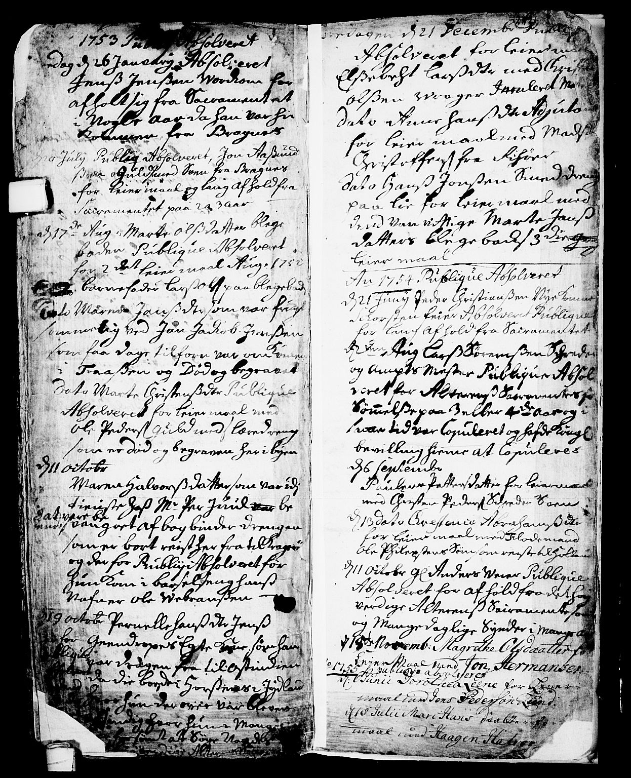 Skien kirkebøker, SAKO/A-302/F/Fa/L0002: Parish register (official) no. 2, 1716-1757, p. 242