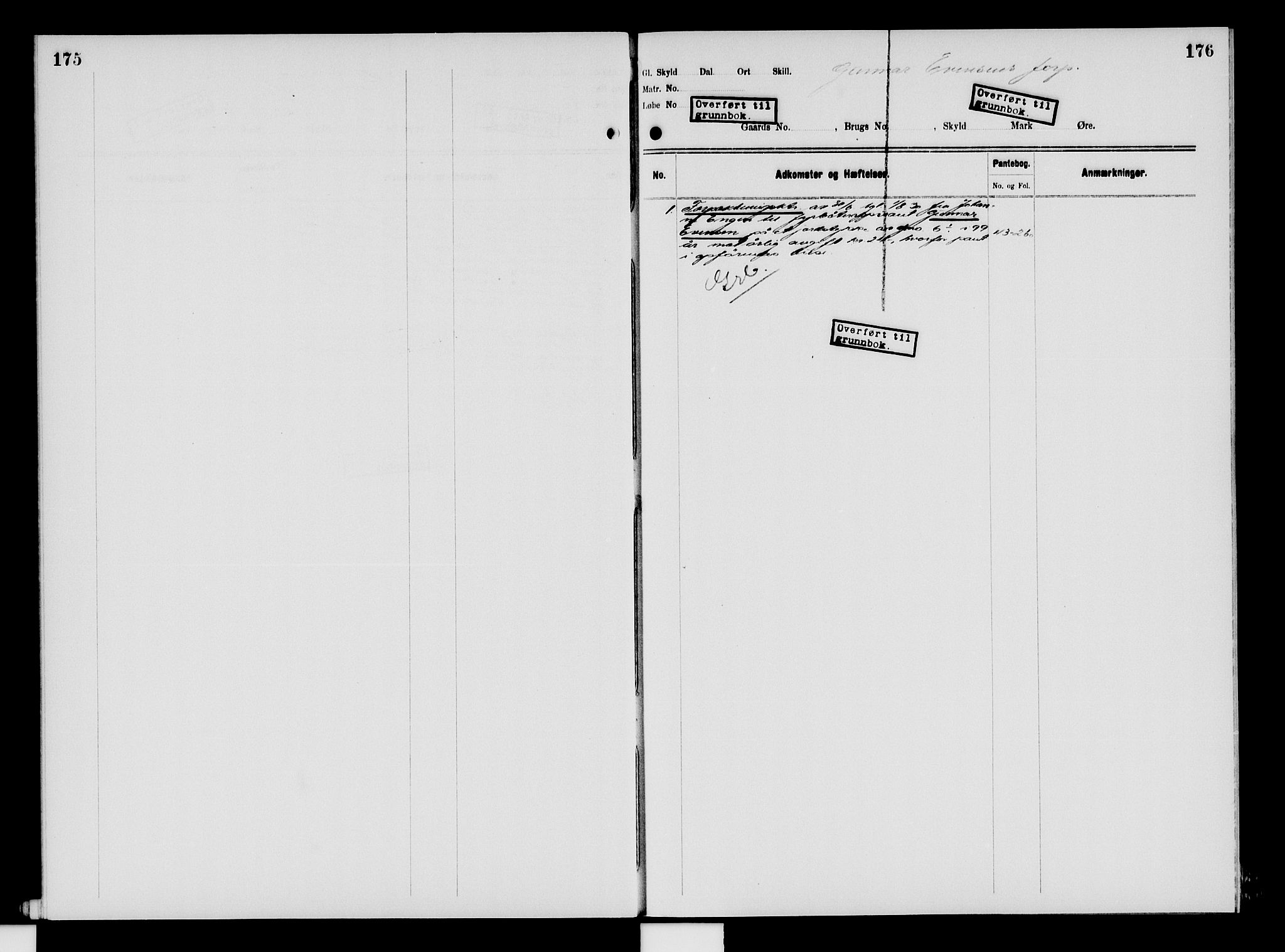 Nord-Hedmark sorenskriveri, SAH/TING-012/H/Ha/Had/Hade/L0009: Mortgage register no. 4.9, 1924-1940, p. 175-176