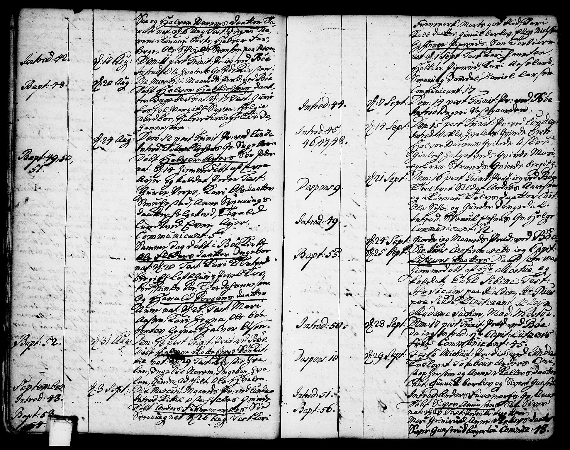 Bø kirkebøker, AV/SAKO-A-257/F/Fa/L0004: Parish register (official) no. 4, 1748-1785