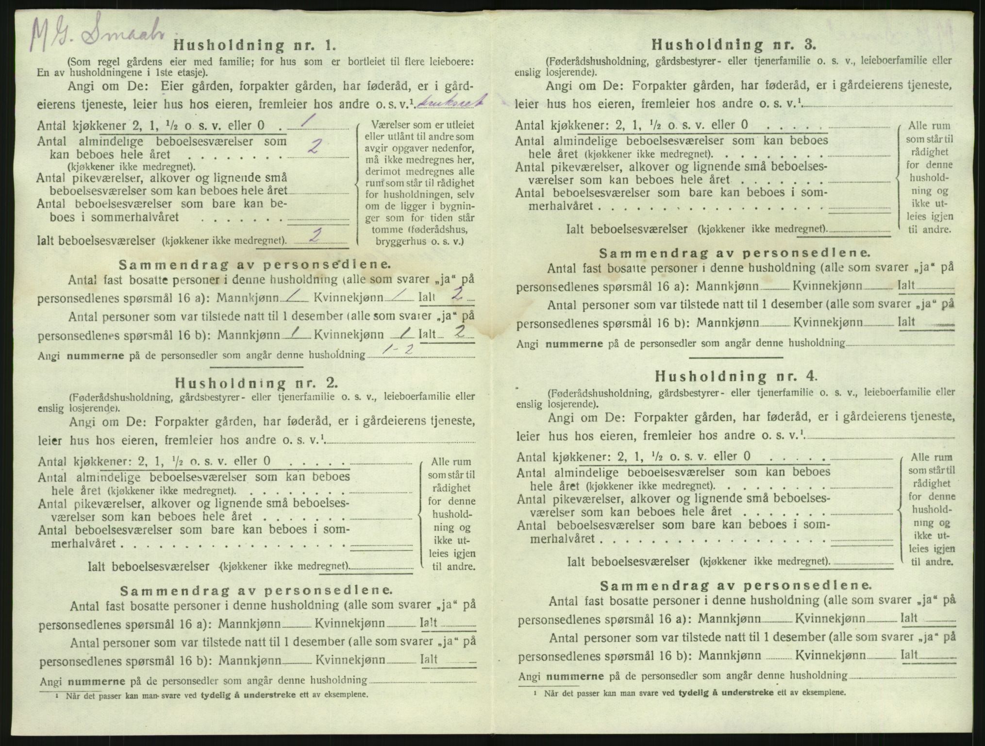 SAKO, 1920 census for Brunlanes, 1920, p. 1088