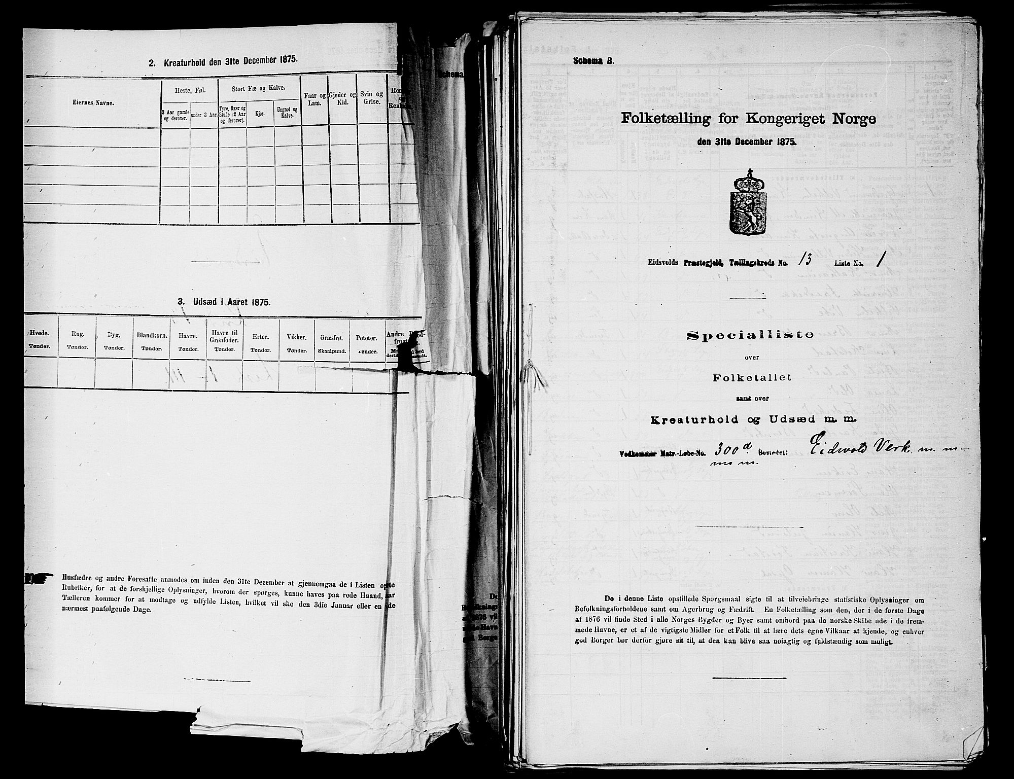 RA, 1875 census for 0237P Eidsvoll, 1875, p. 2053