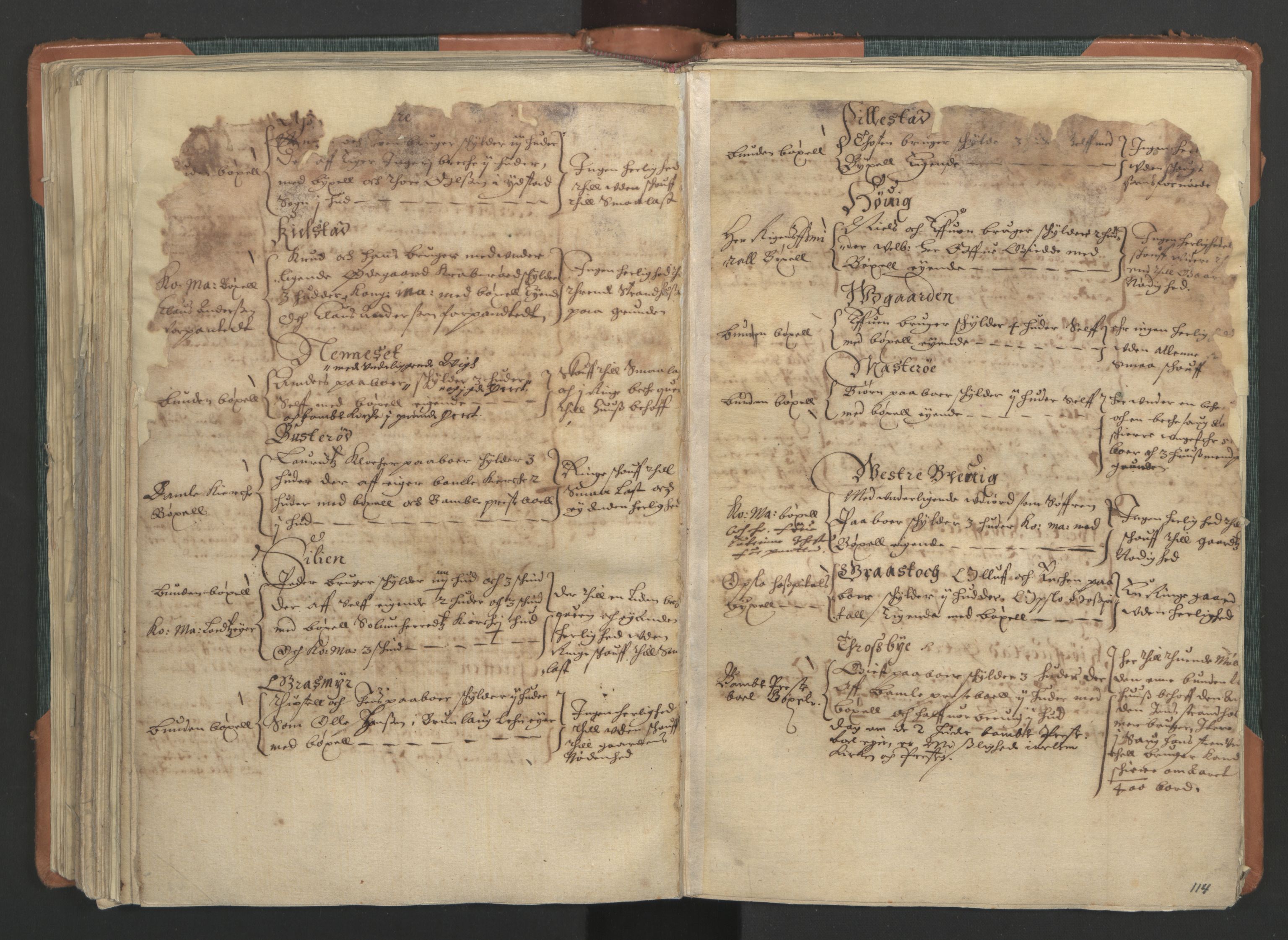 Rentekammeret inntil 1814, Realistisk ordnet avdeling, AV/RA-EA-4070/L/L0017: Skien lagdømme. Alminnelig jordebok for Telemark, Bamble og Numedal, 1661, p. 113b-114a