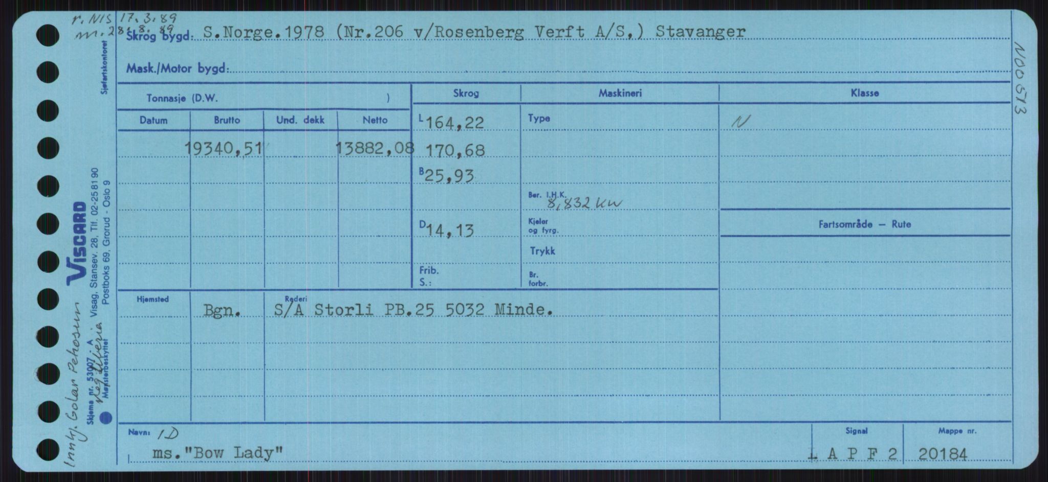 Sjøfartsdirektoratet med forløpere, Skipsmålingen, RA/S-1627/H/Ha/L0001/0002: Fartøy, A-Eig / Fartøy Bjør-Eig, p. 183