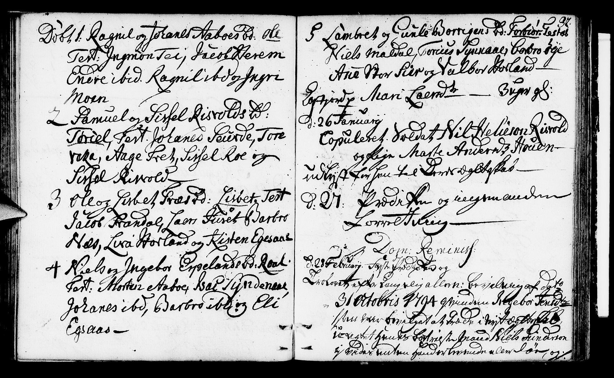 Suldal sokneprestkontor, AV/SAST-A-101845/01/IV/L0002: Parish register (official) no. A 2, 1780-1808, p. 32