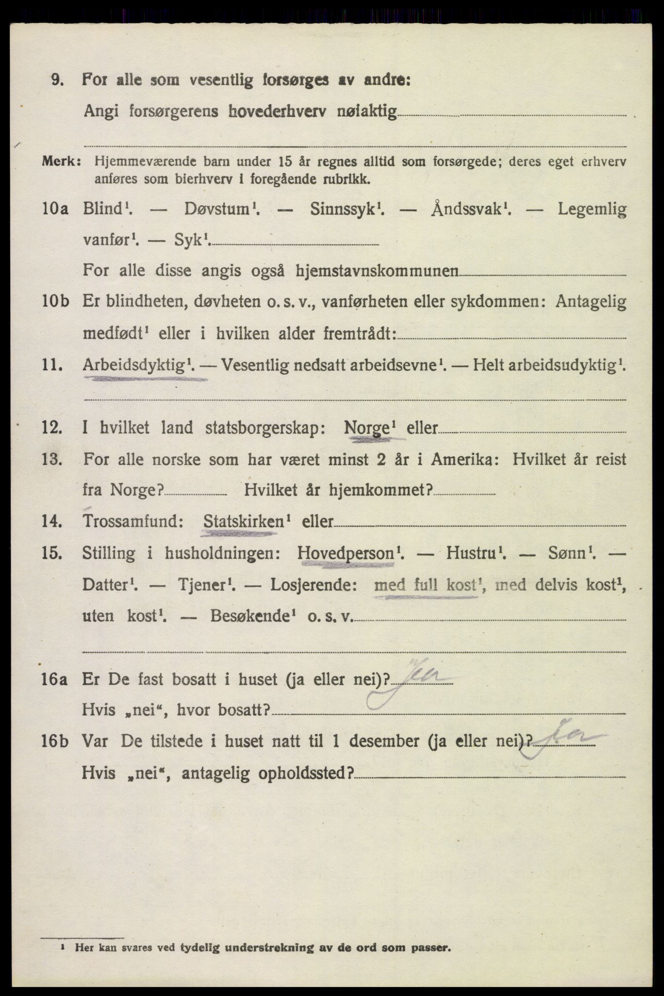 SAH, 1920 census for Stange, 1920, p. 4184