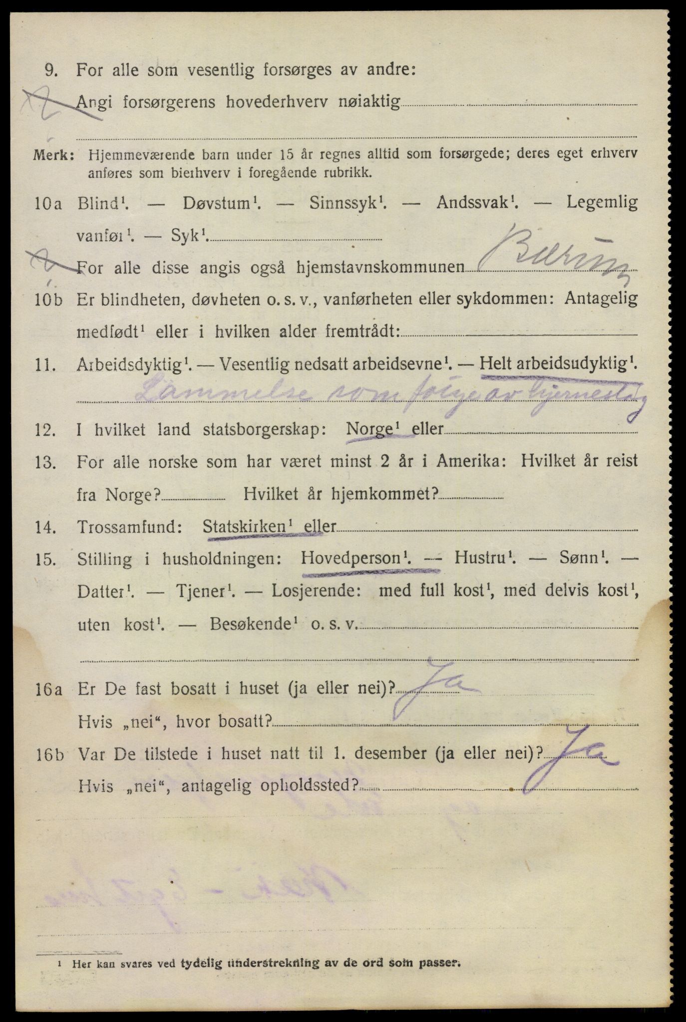 SAO, 1920 census for Bærum, 1920, p. 30703