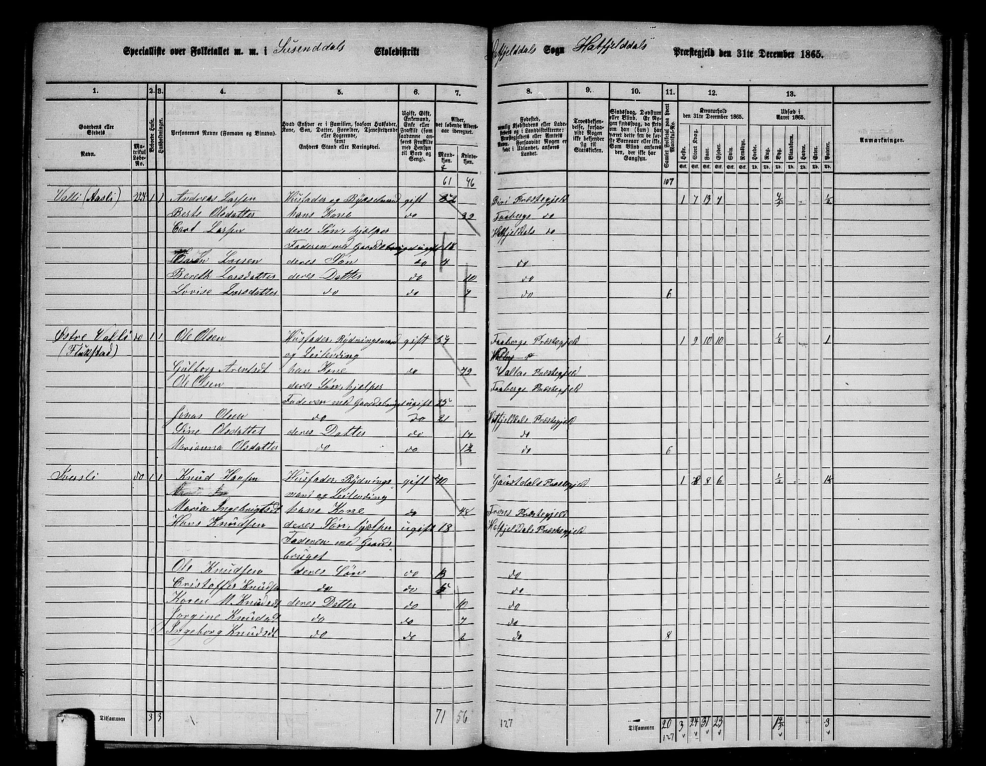 RA, 1865 census for Hattfjelldal, 1865, p. 33