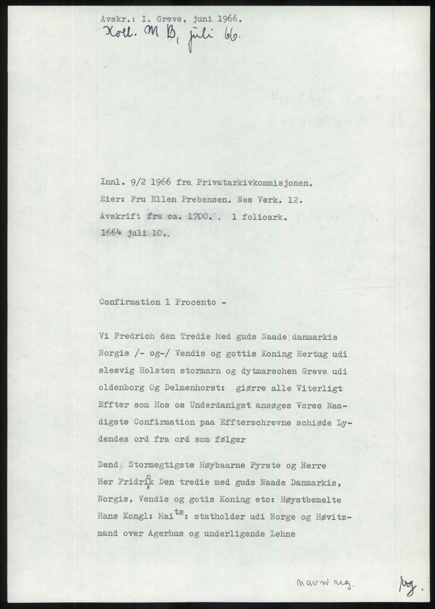 Samlinger til kildeutgivelse, Diplomavskriftsamlingen, RA/EA-4053/H/Ha, p. 97
