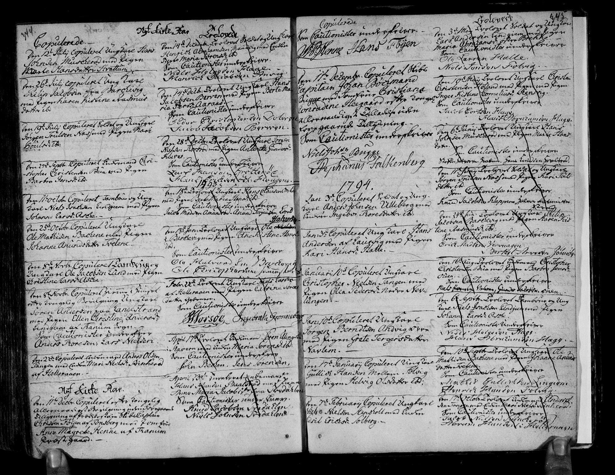 Brunlanes kirkebøker, SAKO/A-342/F/Fa/L0001: Parish register (official) no. I 1, 1766-1801, p. 344-345