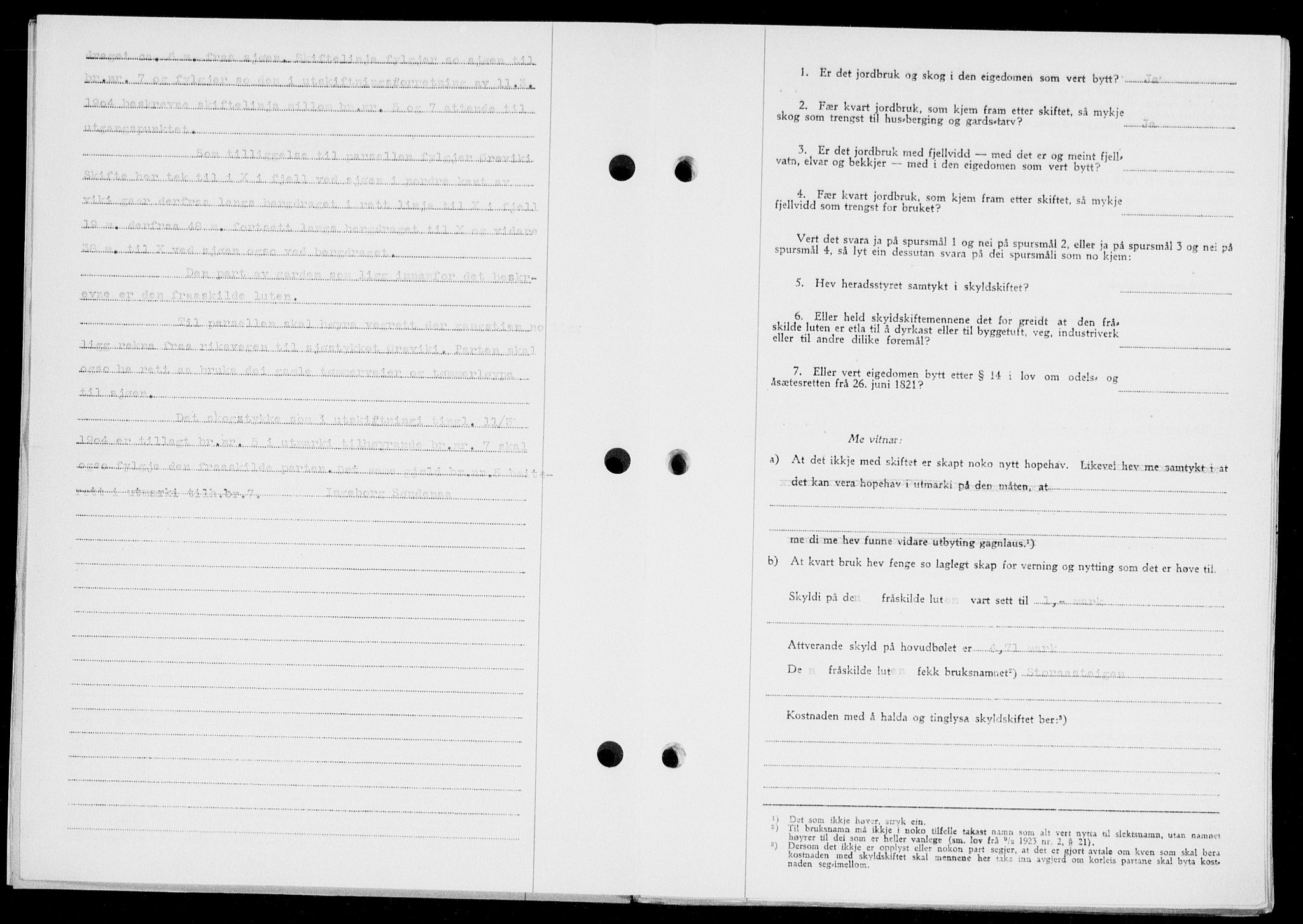 Ryfylke tingrett, AV/SAST-A-100055/001/II/IIB/L0104: Mortgage book no. 83, 1948-1949, Diary no: : 272/1949