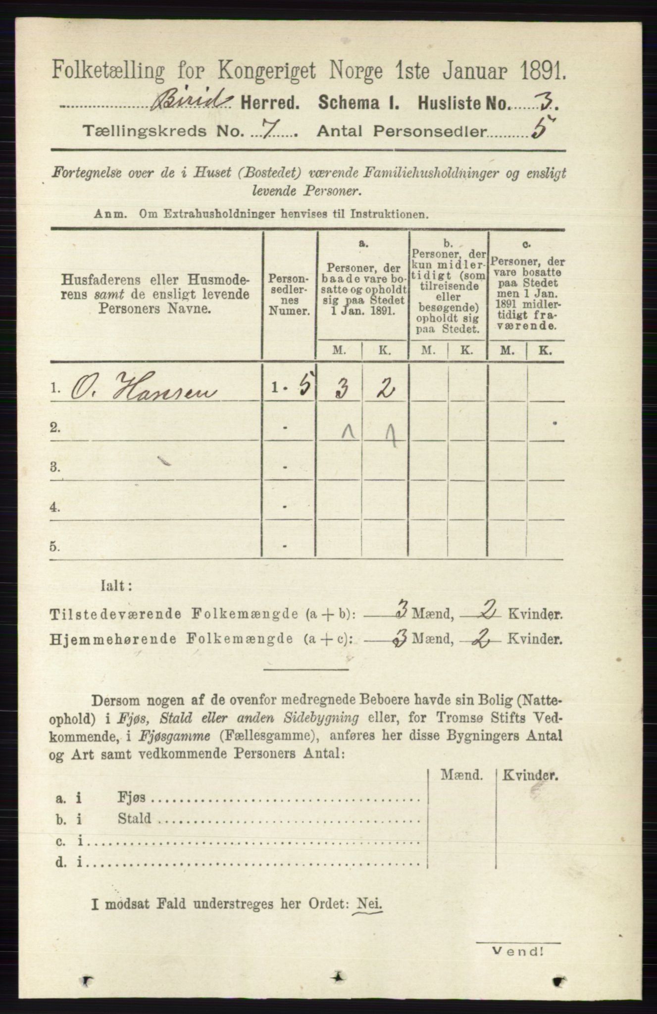 RA, 1891 census for 0525 Biri, 1891, p. 2384