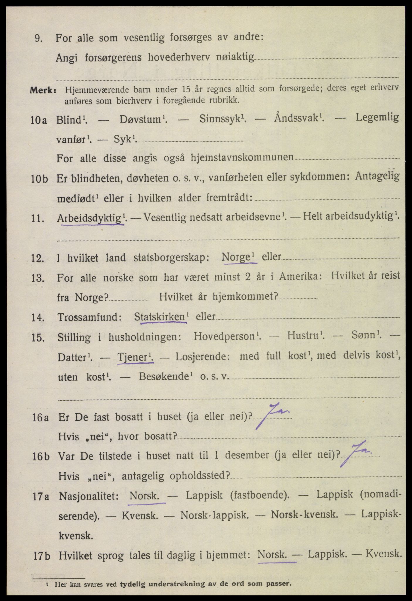 SAT, 1920 census for Hegra, 1920, p. 4031