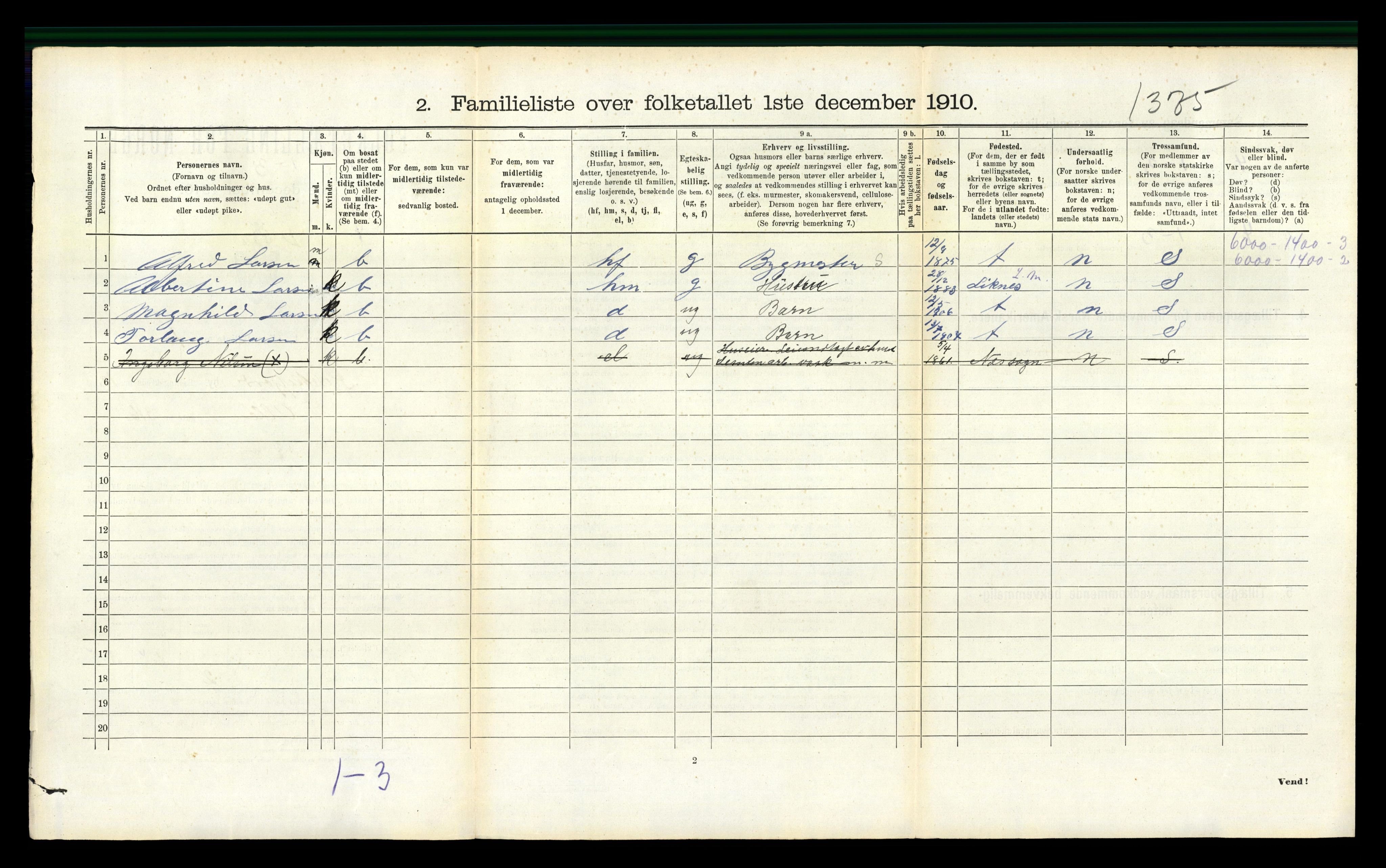 RA, 1910 census for Flekkefjord, 1910, p. 959