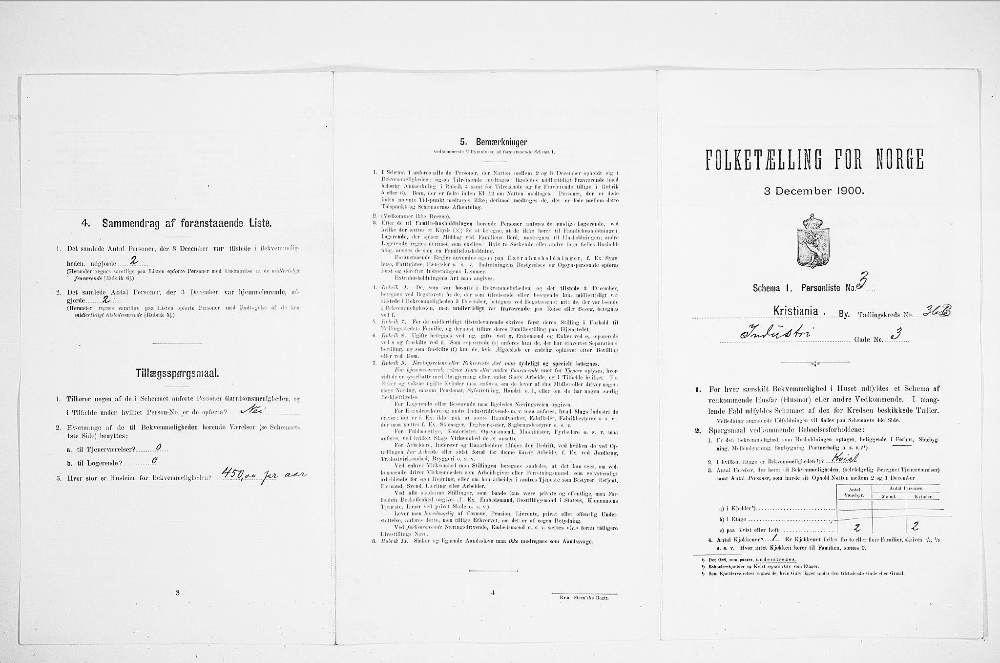 SAO, 1900 census for Kristiania, 1900, p. 40790