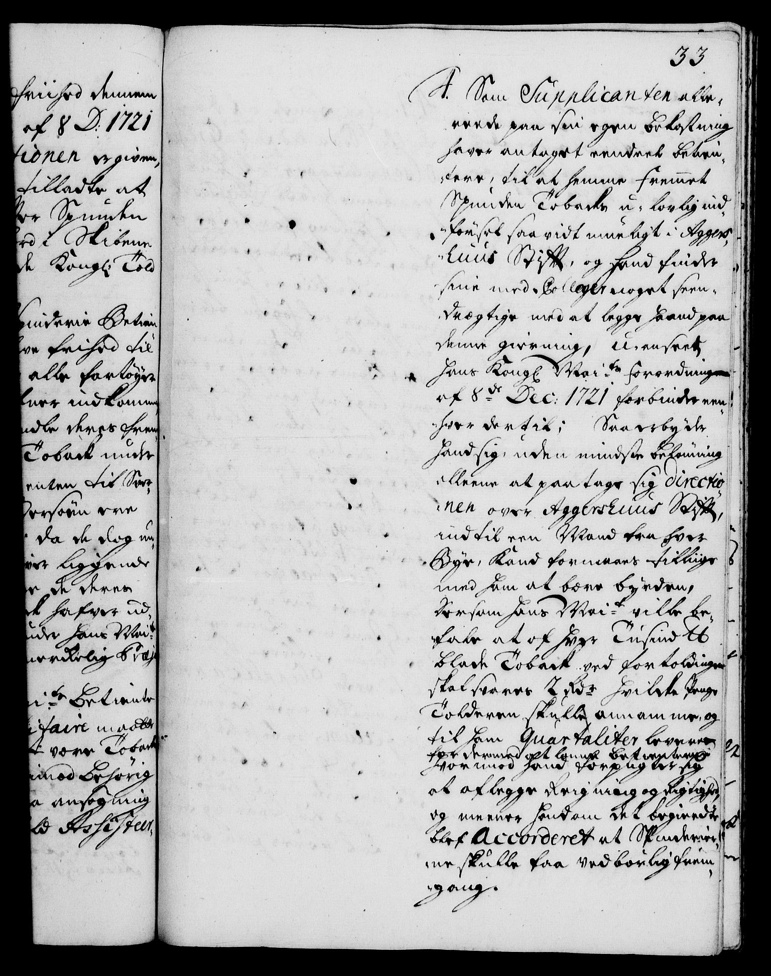 Rentekammeret, Kammerkanselliet, AV/RA-EA-3111/G/Gh/Gha/L0009: Norsk ekstraktmemorialprotokoll (merket RK 53.54), 1726-1728, p. 33