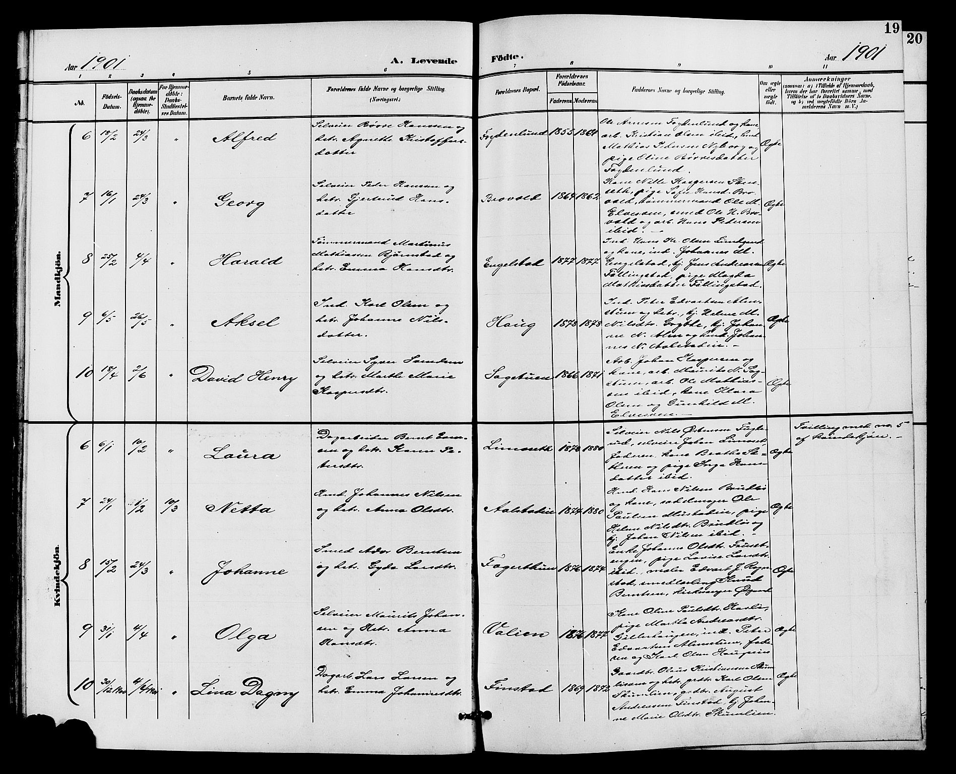 Vardal prestekontor, SAH/PREST-100/H/Ha/Hab/L0011: Parish register (copy) no. 11, 1899-1913, p. 19
