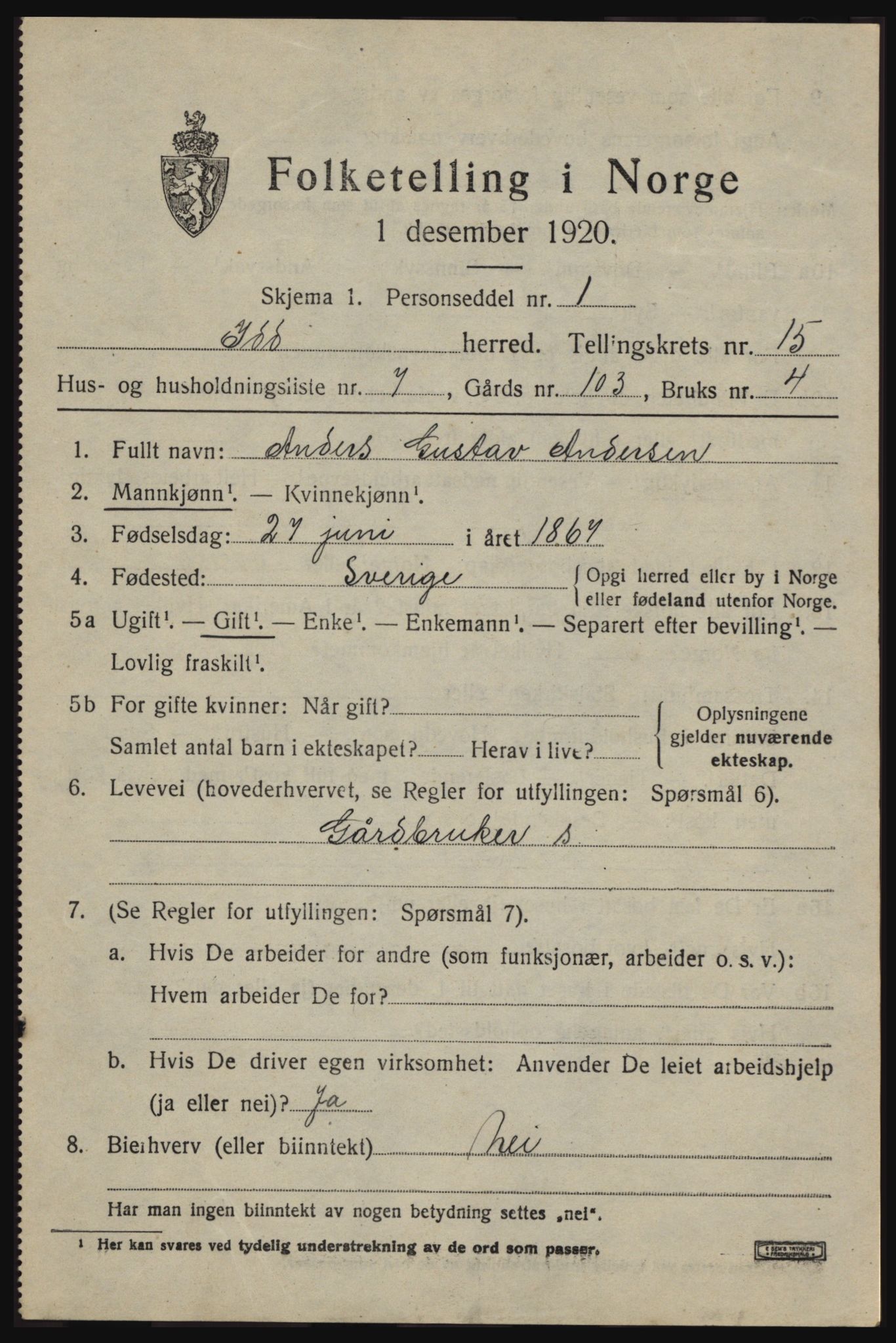 SAO, 1920 census for Idd, 1920, p. 13747