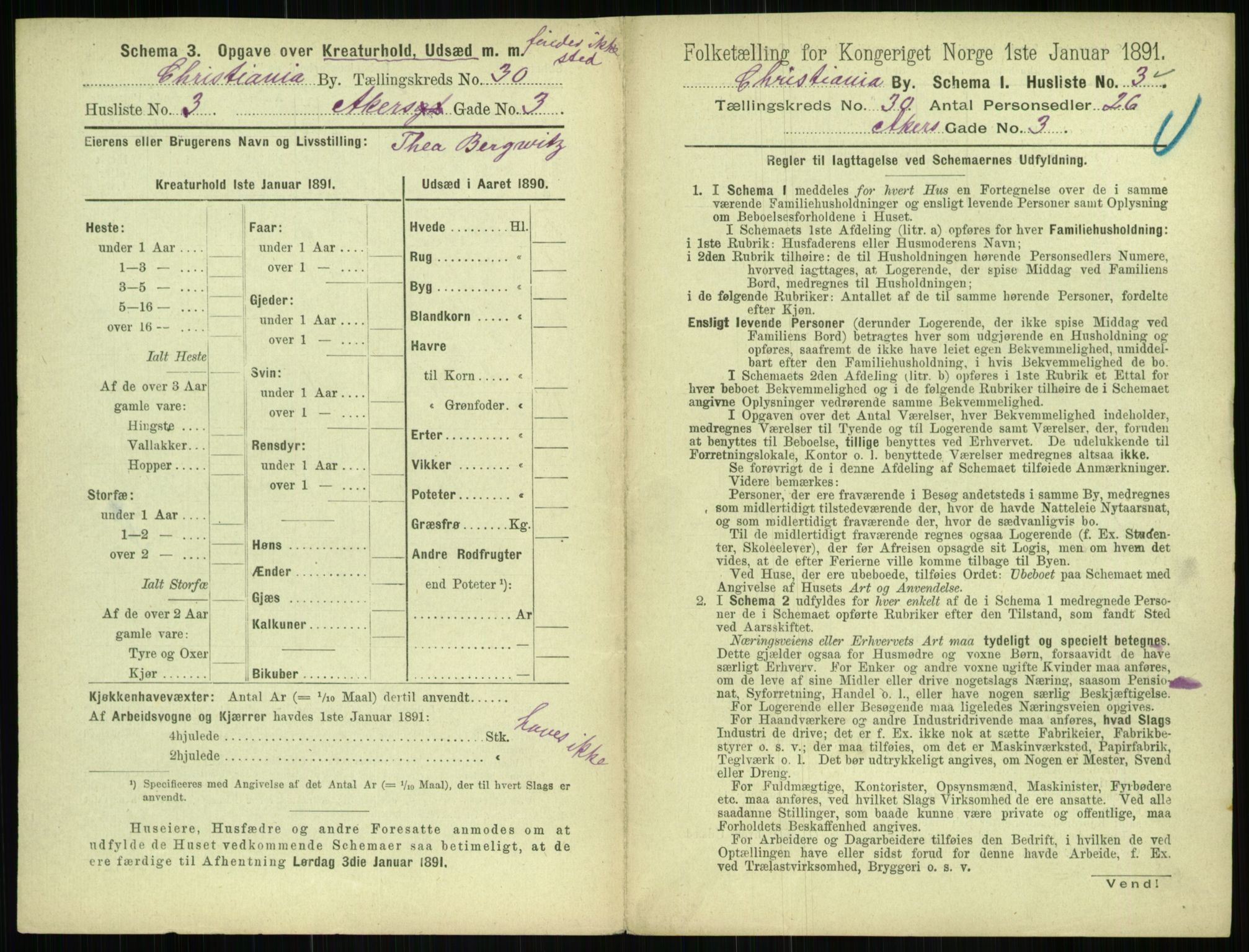 RA, 1891 census for 0301 Kristiania, 1891, p. 15535