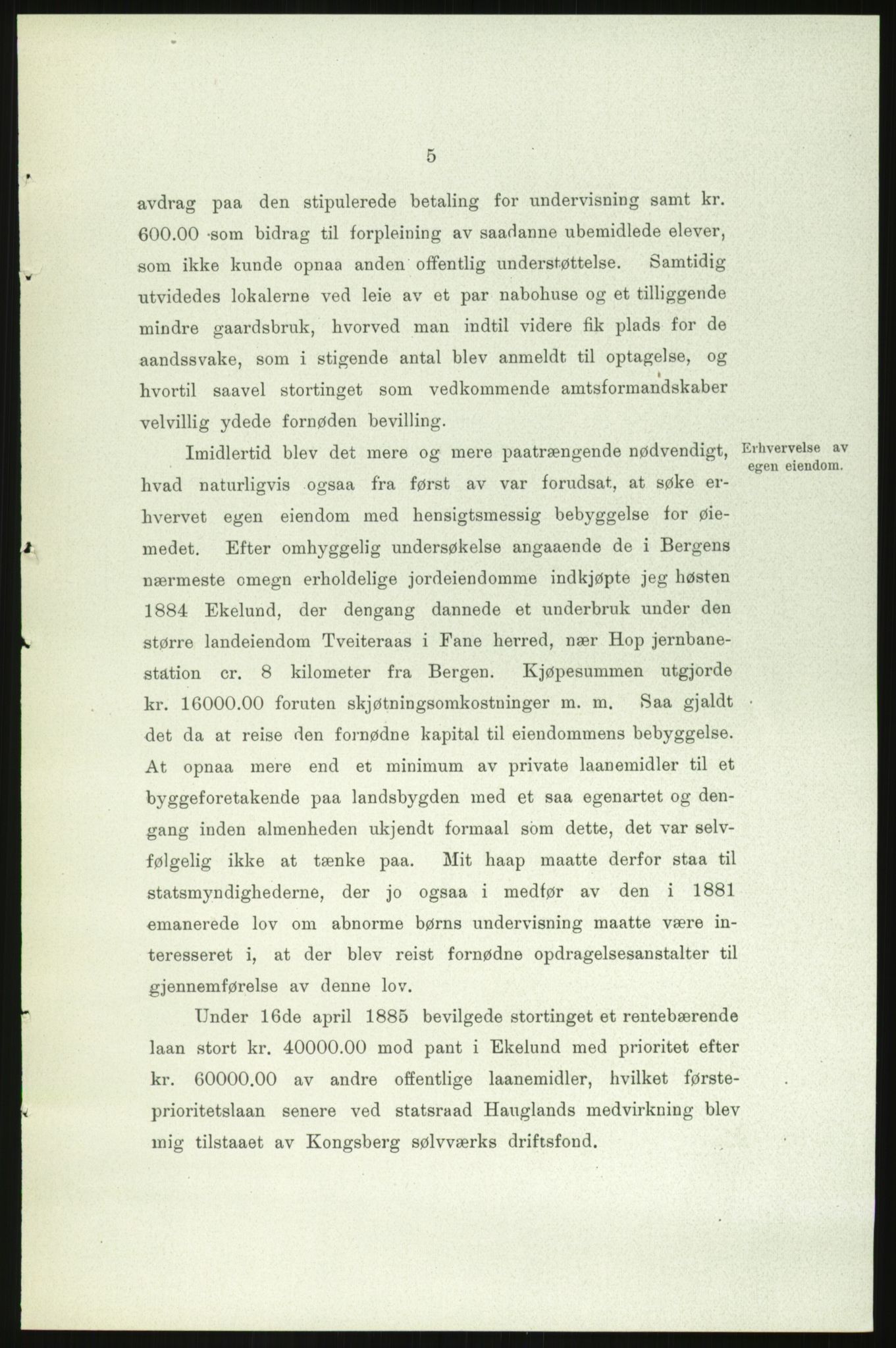 Kirke- og undervisningsdepartementet, 1. skolekontor D, RA/S-1021/F/Fh/Fhr/L0098: Eikelund off. skole for evneveike, 1897-1947, p. 1122