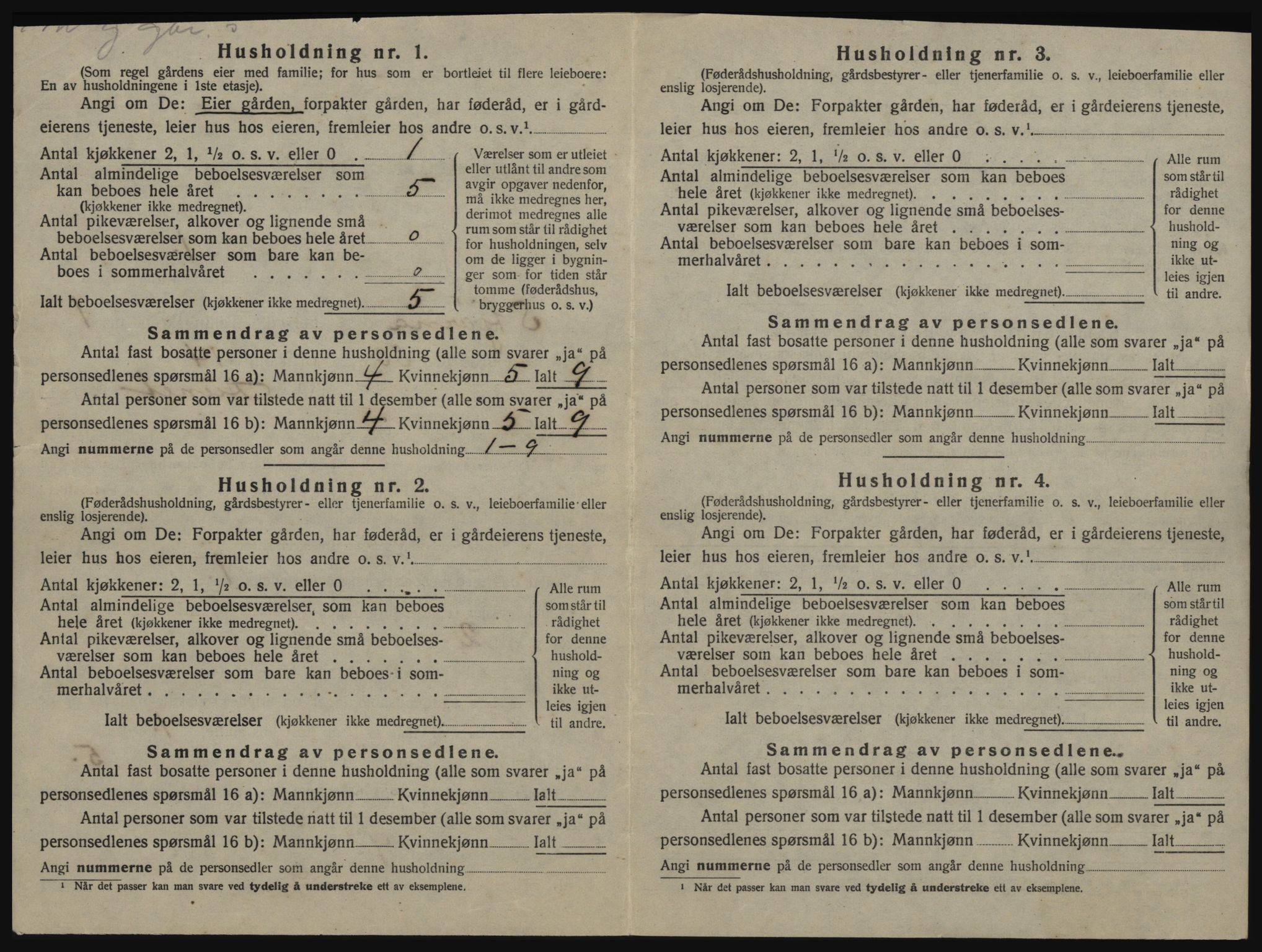 SAT, 1920 census for Stjørna, 1920, p. 31