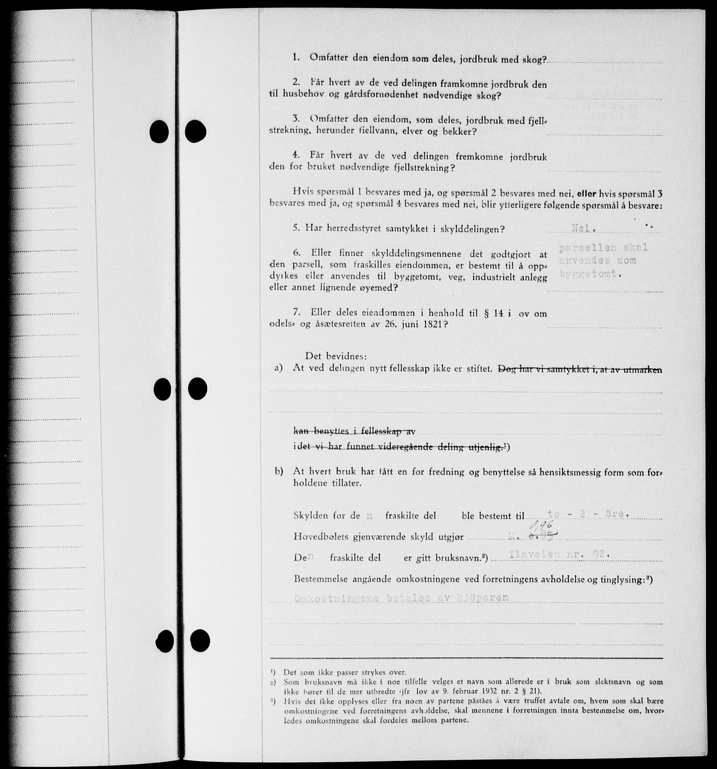 Onsøy sorenskriveri, SAO/A-10474/G/Ga/Gab/L0018: Mortgage book no. II A-18, 1946-1947, Diary no: : 2990/1946