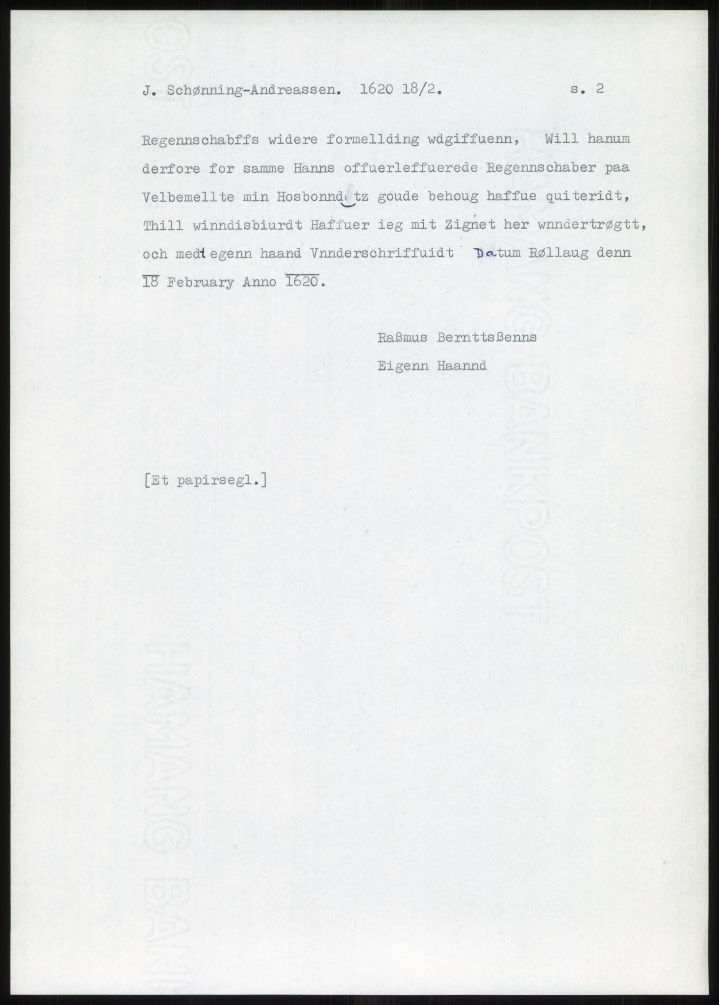 Samlinger til kildeutgivelse, Diplomavskriftsamlingen, AV/RA-EA-4053/H/Ha, p. 92