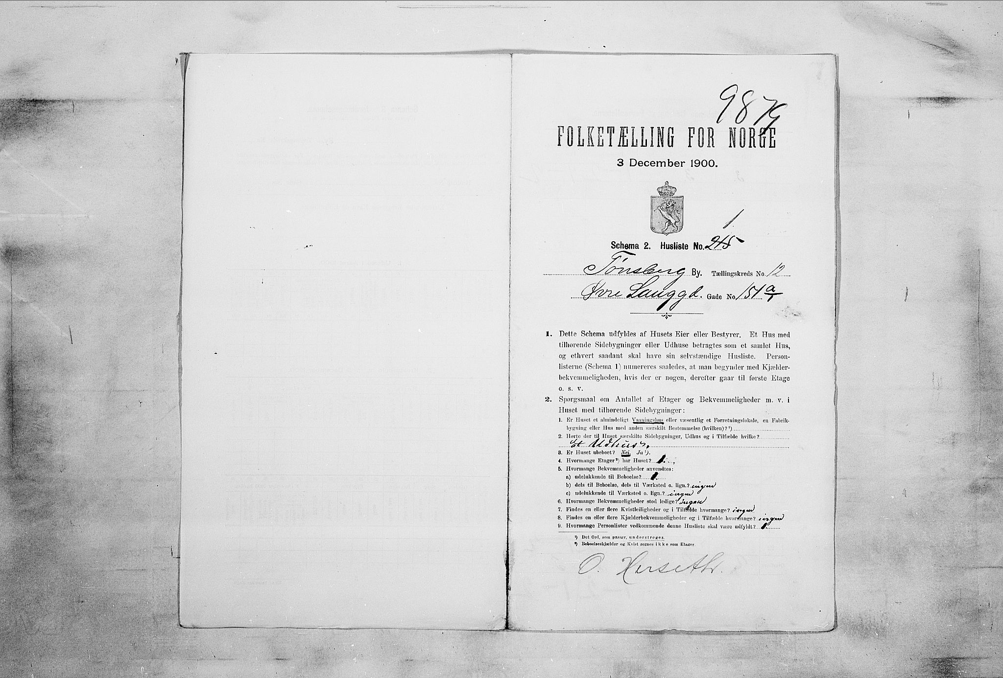 RA, 1900 census for Tønsberg, 1900, p. 5351