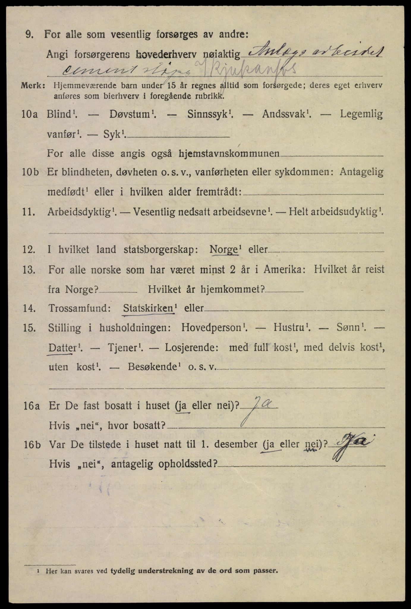 SAKO, 1920 census for Tinn, 1920, p. 7747