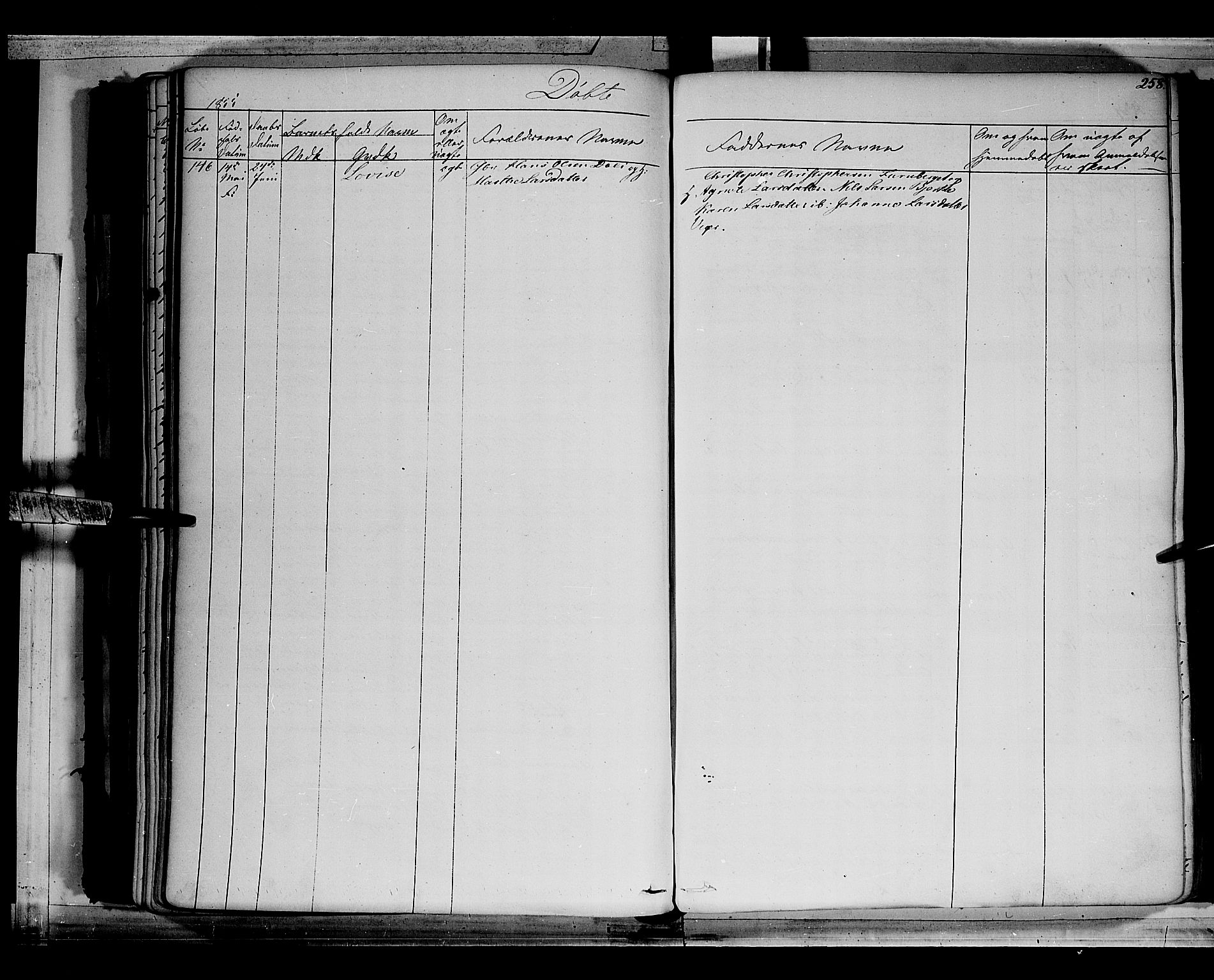 Vang prestekontor, Hedmark, SAH/PREST-008/H/Ha/Haa/L0010: Parish register (official) no. 10, 1841-1855, p. 258