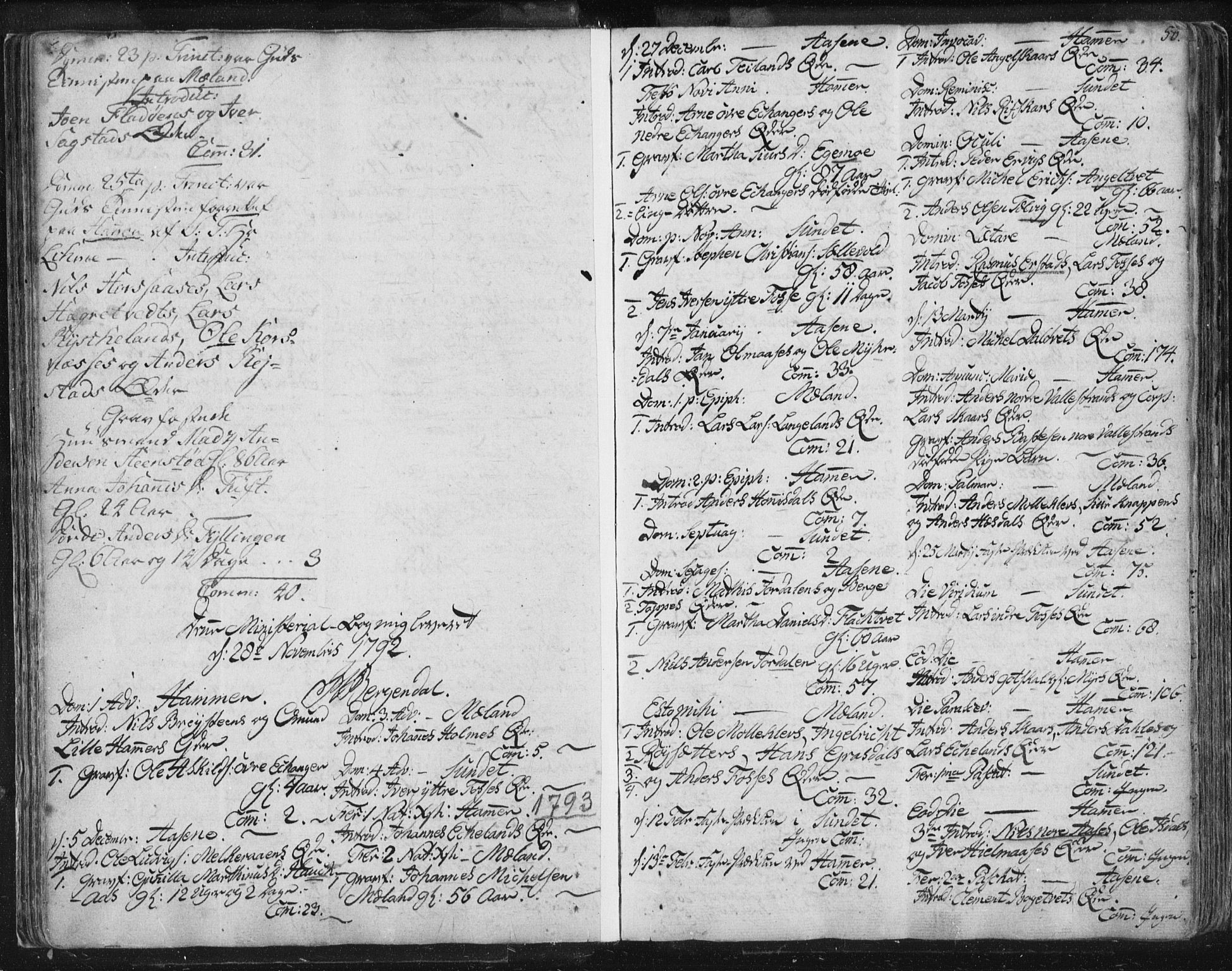 Hamre sokneprestembete, AV/SAB-A-75501/H/Ha/Haa/Haaa/L0008: Parish register (official) no. A 8, 1778-1804, p. 50