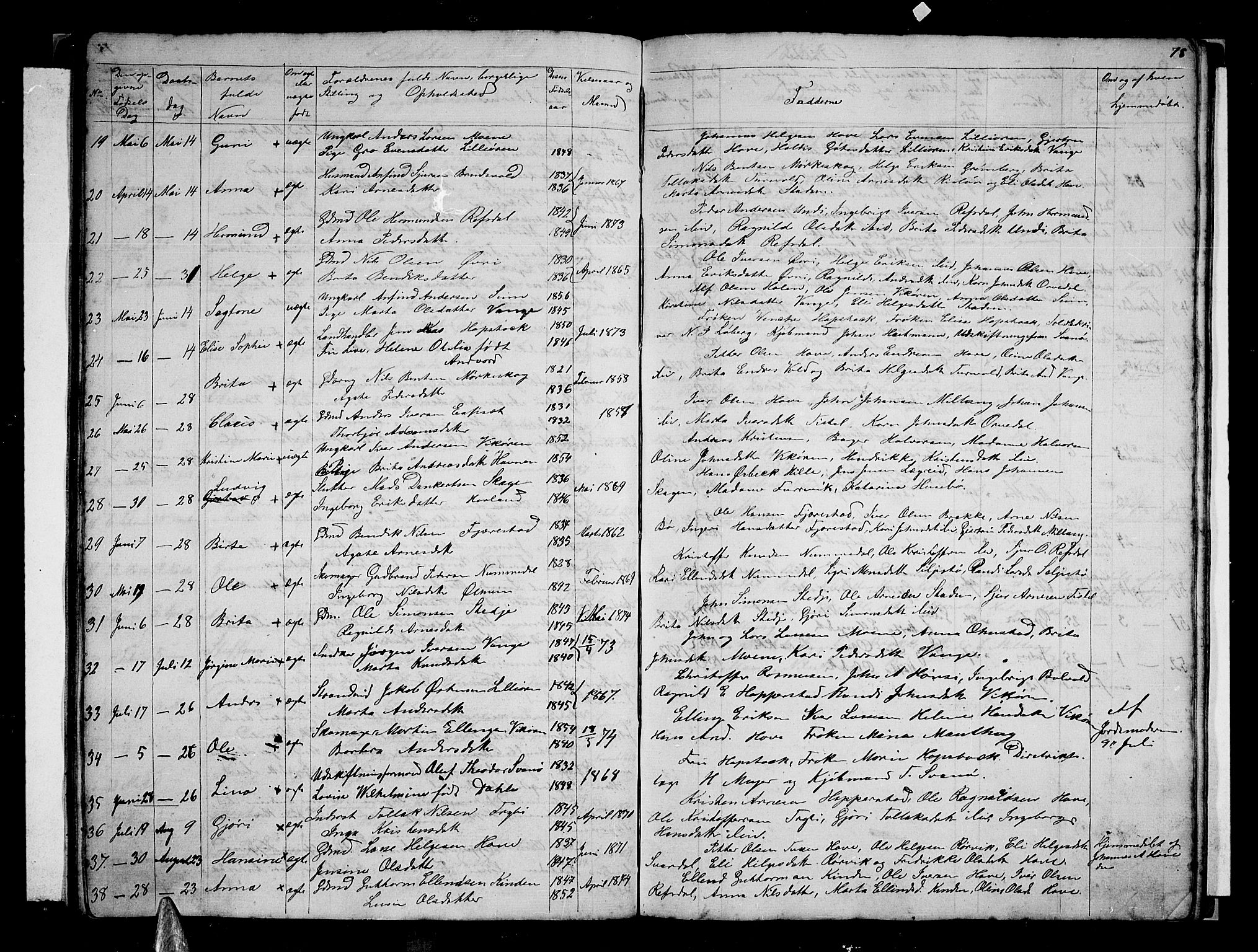 Vik sokneprestembete, AV/SAB-A-81501/H/Hab/Haba/L0002: Parish register (copy) no. A 2, 1856-1877, p. 78