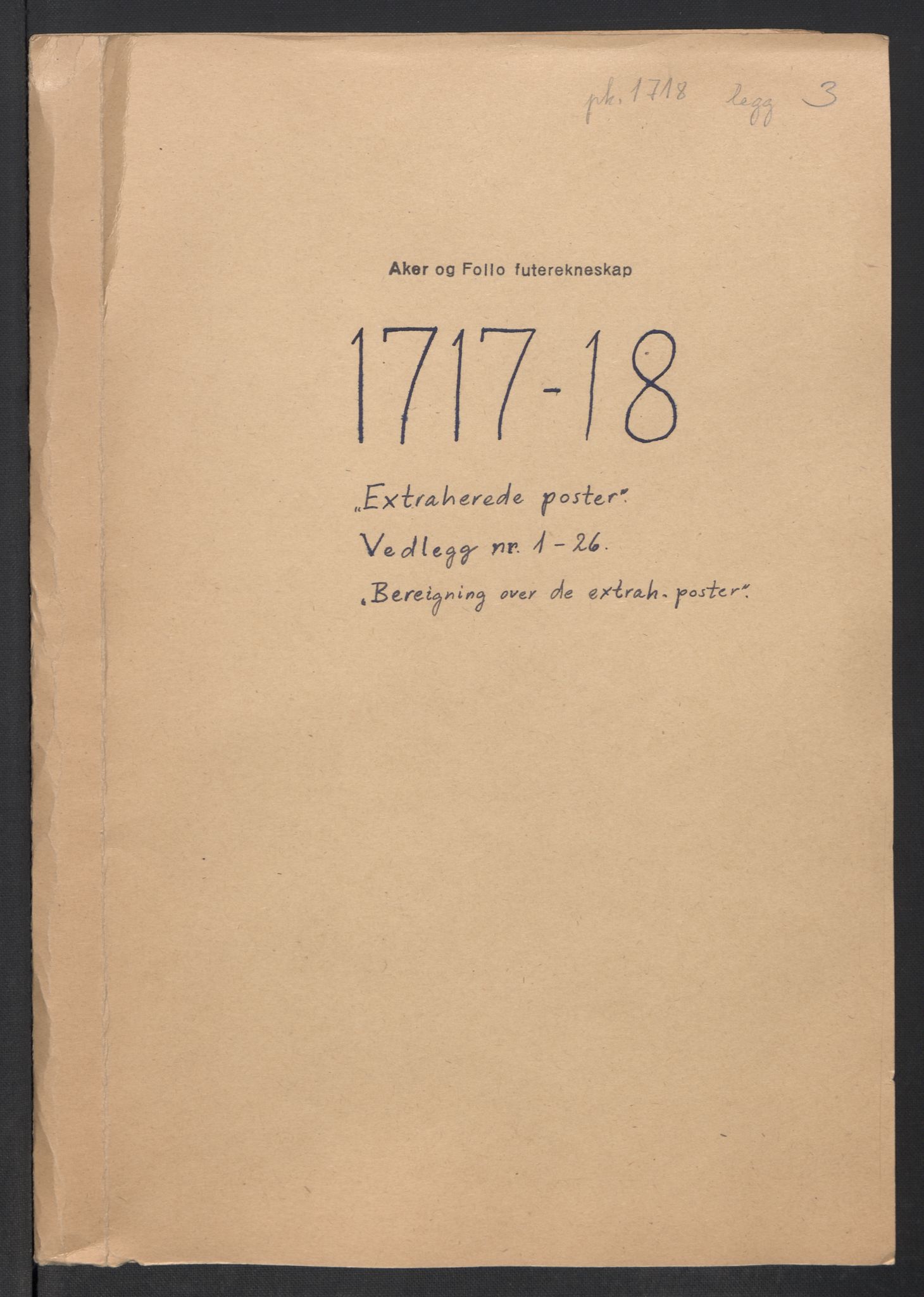 Rentekammeret inntil 1814, Reviderte regnskaper, Fogderegnskap, RA/EA-4092/R10/L0456: Fogderegnskap Aker og Follo, 1718, p. 510