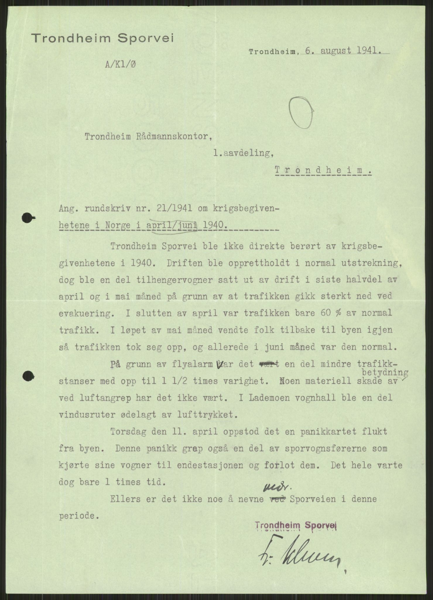 Forsvaret, Forsvarets krigshistoriske avdeling, RA/RAFA-2017/Y/Ya/L0016: II-C-11-31 - Fylkesmenn.  Rapporter om krigsbegivenhetene 1940., 1940, p. 245