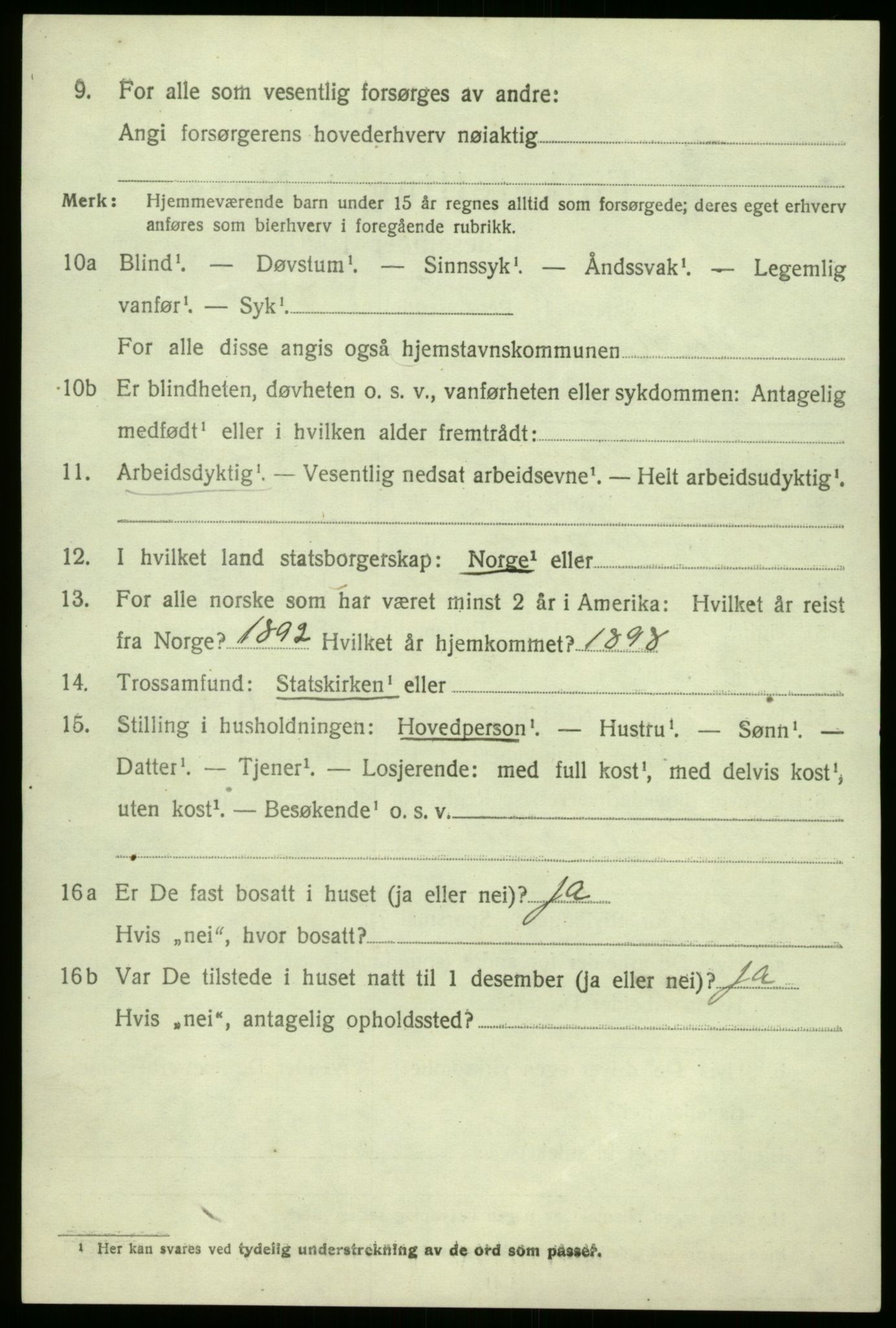 SAB, 1920 census for Vik, 1920, p. 2112