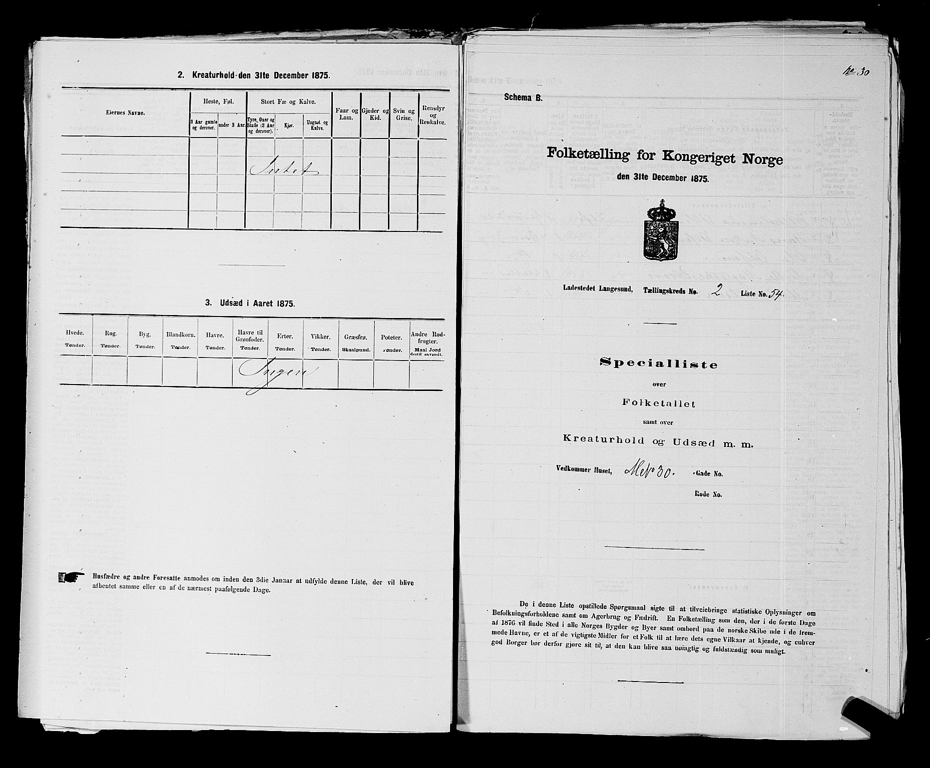 SAKO, 1875 census for 0802B Bamble/Langesund, 1875, p. 124