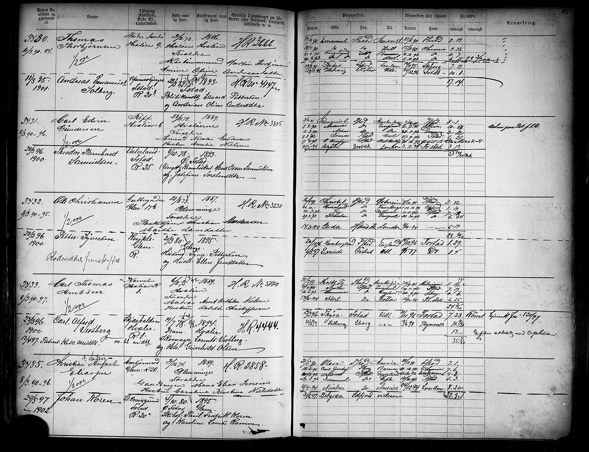 Fredrikstad mønstringskontor, AV/SAO-A-10569b/F/Fc/Fca/L0005: Annotasjonsrulle, 1884-1899, p. 418