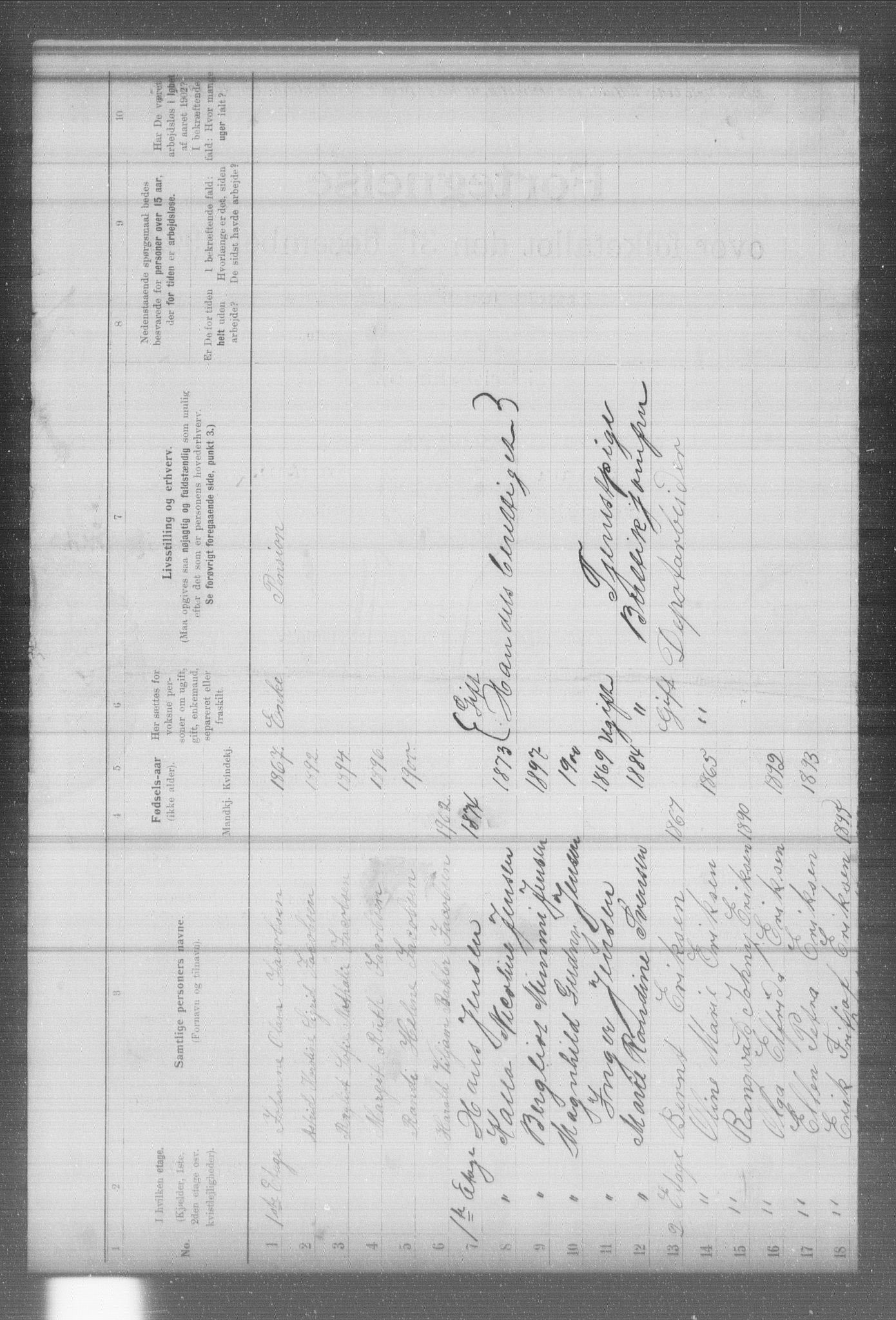 OBA, Municipal Census 1902 for Kristiania, 1902, p. 9618