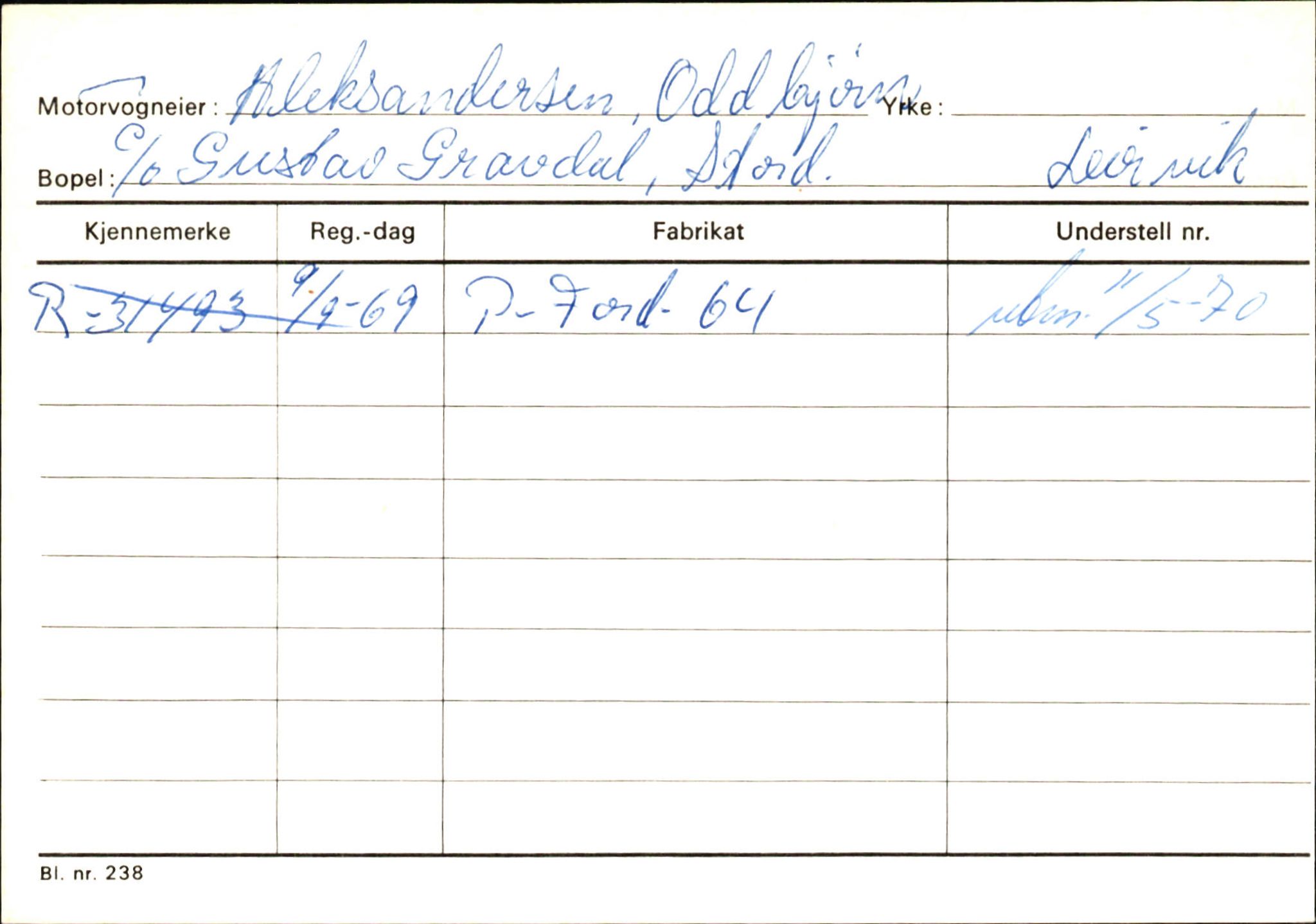 Statens vegvesen, Hordaland vegkontor, AV/SAB-A-5201/2/Ha/L0001: R-eierkort A, 1920-1971, p. 327