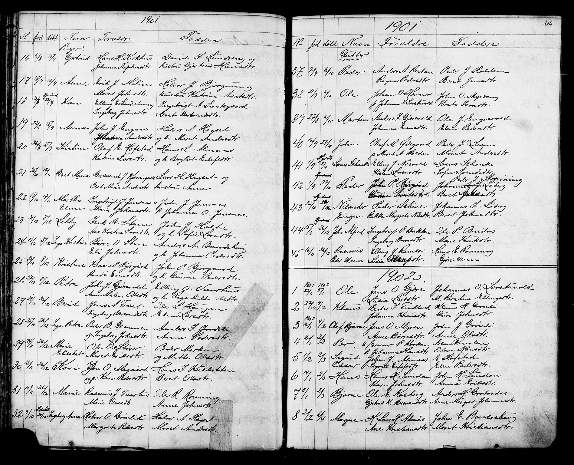 Ministerialprotokoller, klokkerbøker og fødselsregistre - Sør-Trøndelag, SAT/A-1456/686/L0985: Parish register (copy) no. 686C01, 1871-1933, p. 66