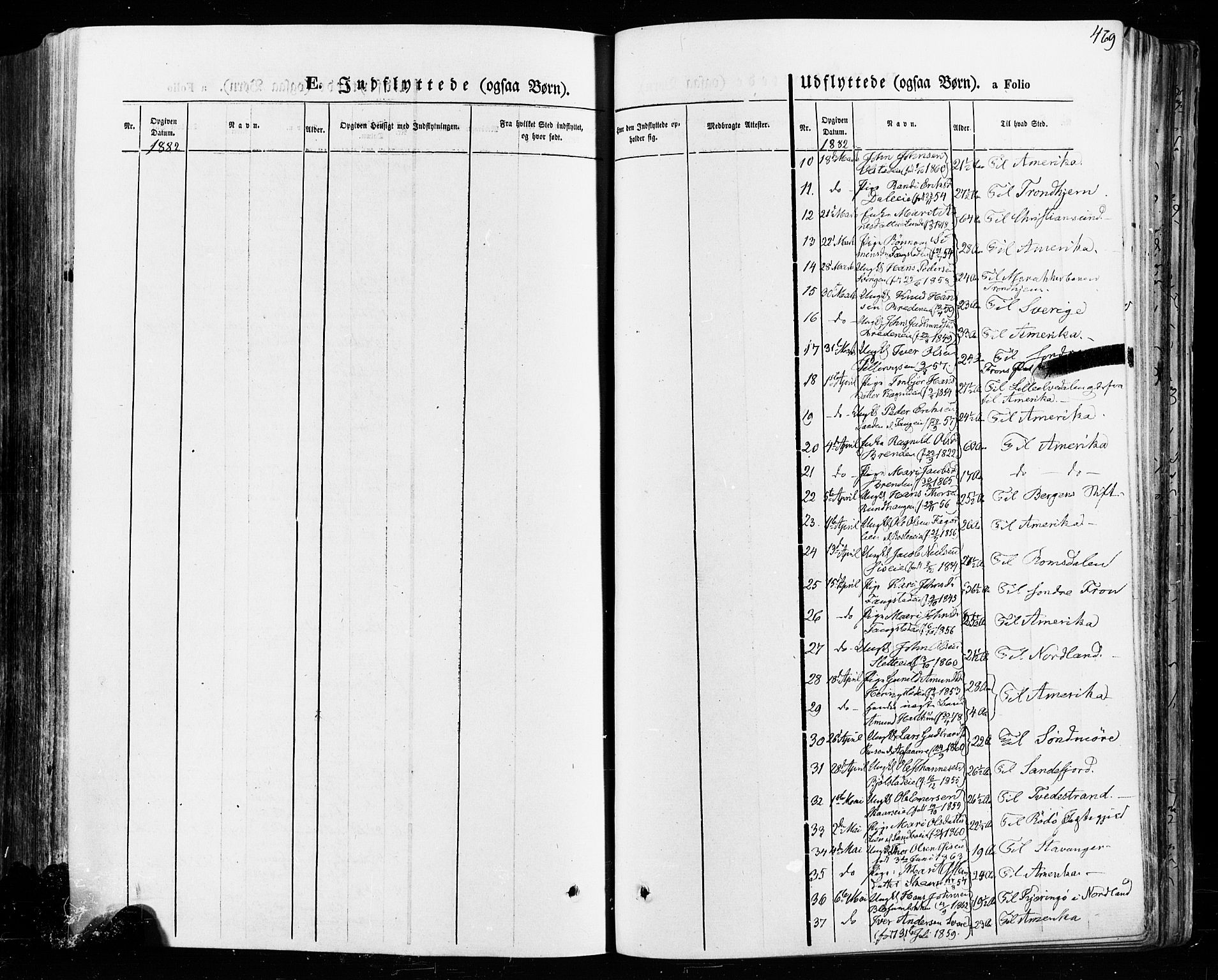 Vågå prestekontor, SAH/PREST-076/H/Ha/Haa/L0007: Parish register (official) no. 7 /1, 1872-1886, p. 469