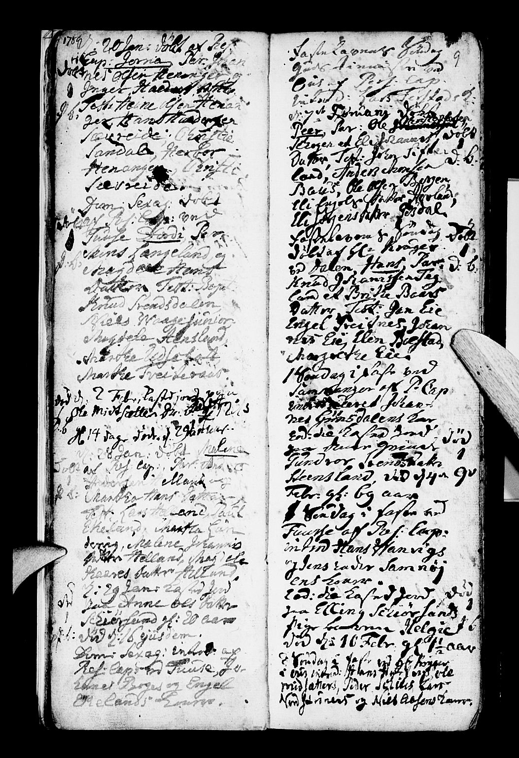 Os sokneprestembete, SAB/A-99929: Parish register (official) no. A 10, 1779-1788, p. 9