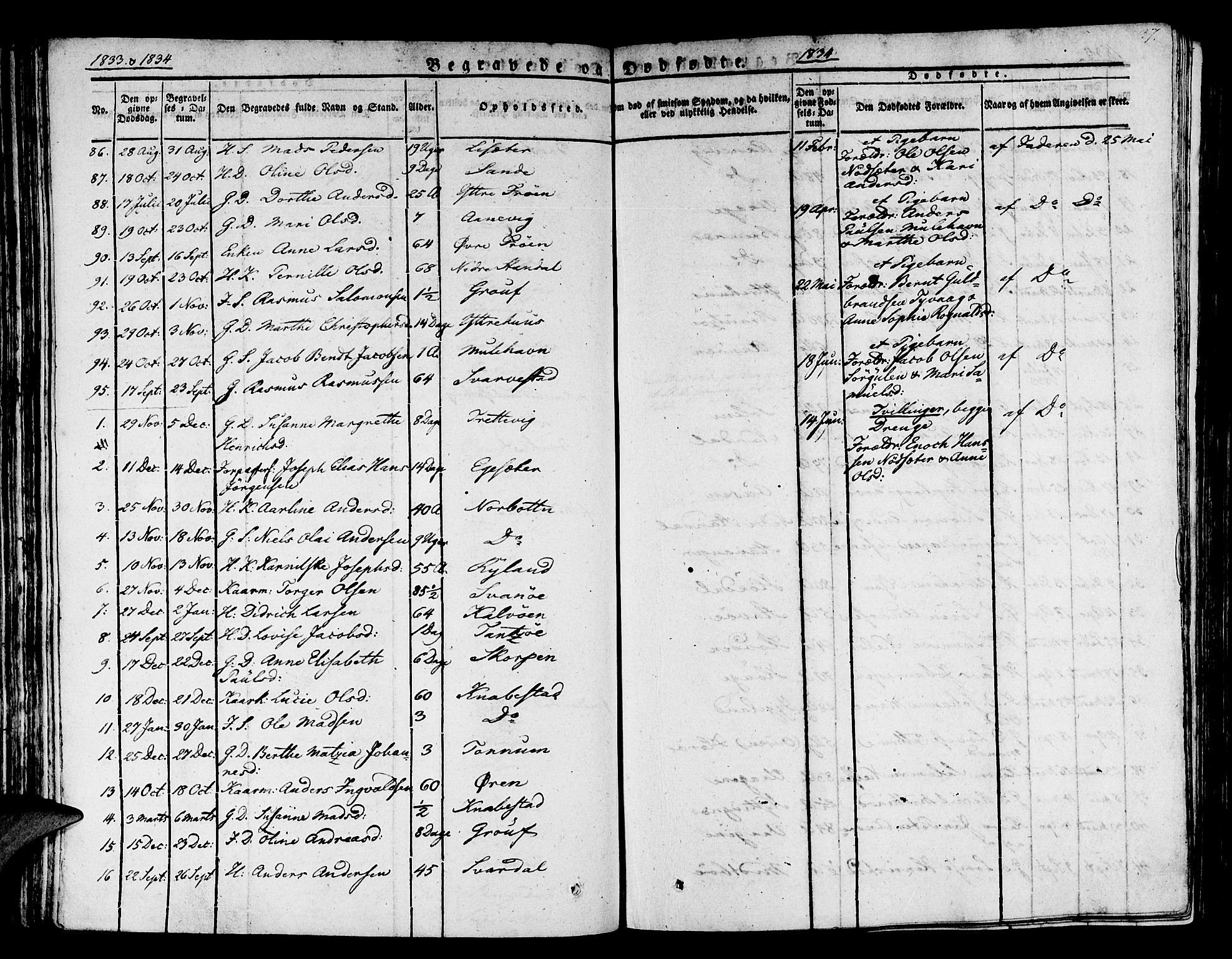 Kinn sokneprestembete, AV/SAB-A-80801/H/Haa/Haaa/L0004/0002: Parish register (official) no. A 4II, 1822-1840, p. 37