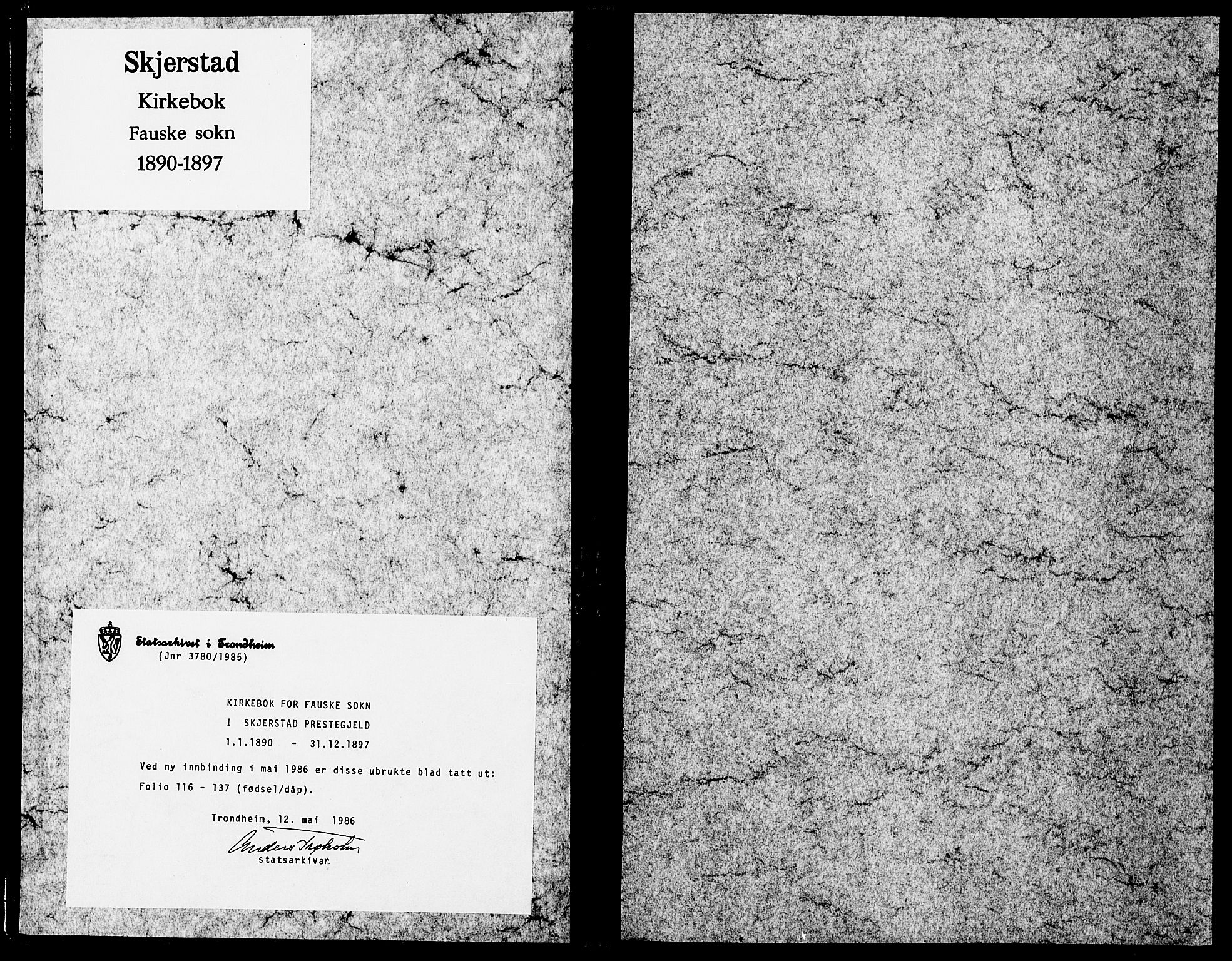 Ministerialprotokoller, klokkerbøker og fødselsregistre - Nordland, AV/SAT-A-1459/849/L0690: Parish register (official) no. 849A02, 1890-1897